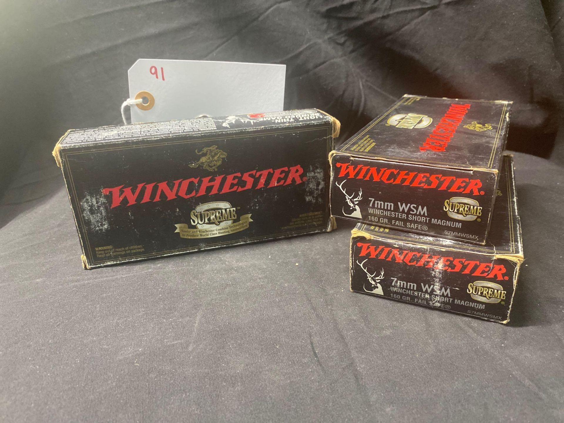 WINCHESTER SUPEREME 7MM, WSM SHORT MAG (X3)