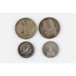Konv. von vier Silbermünzen