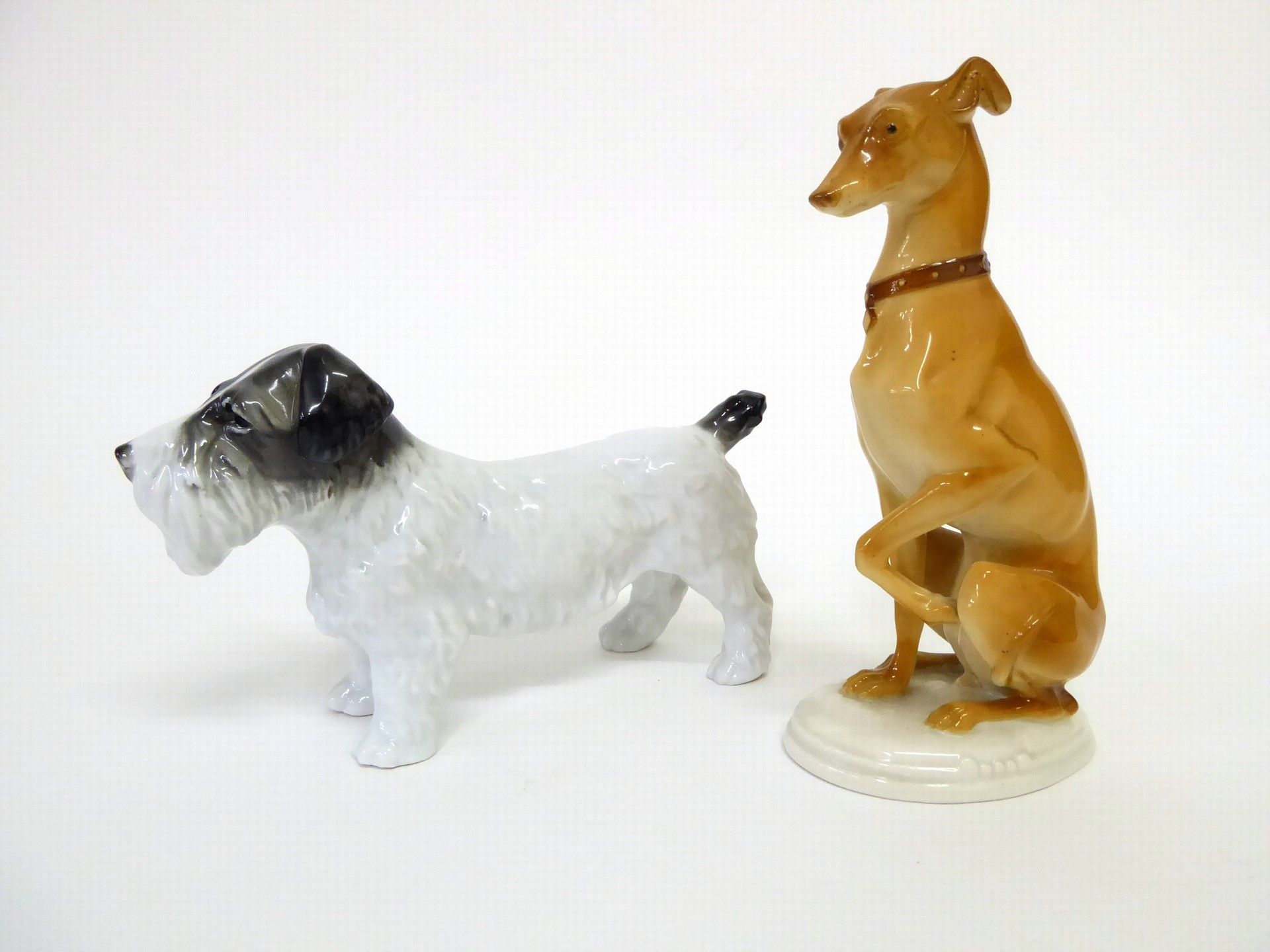 Zwei Hundefiguren - Image 2 of 2