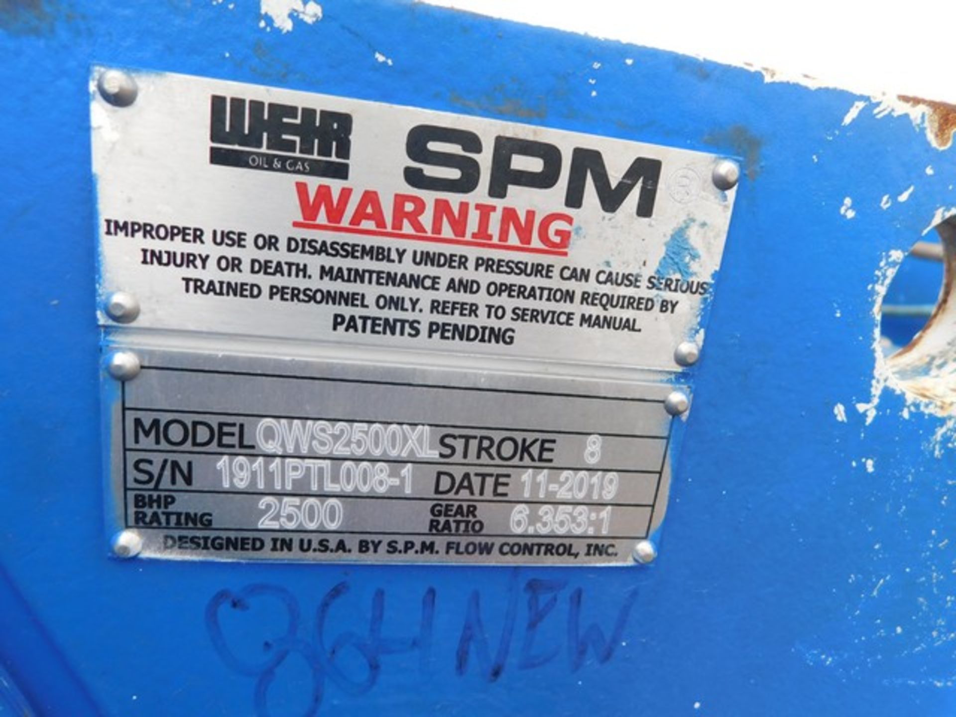 Located in YARD 1 - San Antonio, TX - (FPF-864) SPM QUINTUPLEX FRAC PUMP, P/B CA - Image 7 of 10