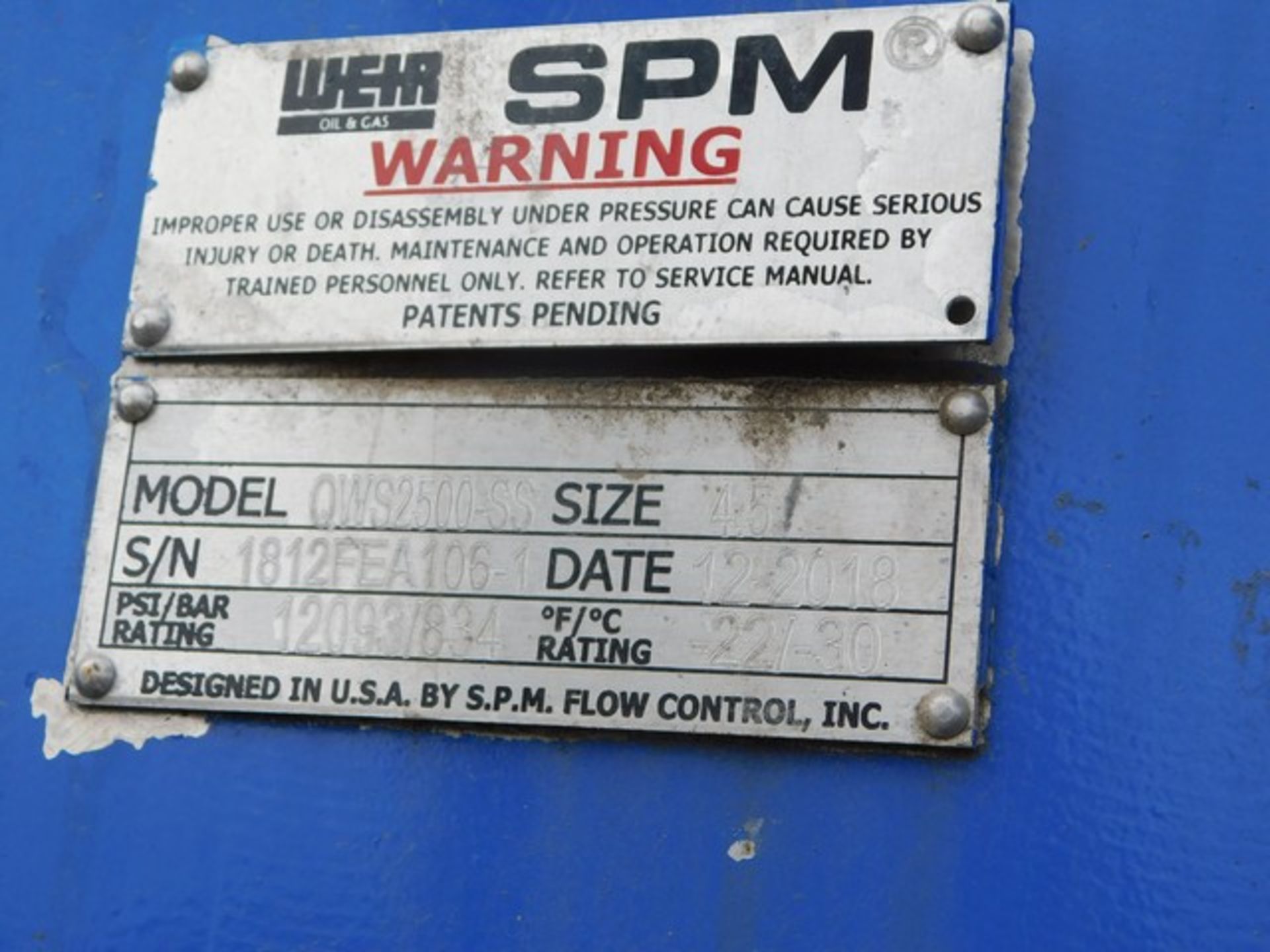 Located in YARD 1 - San Antonio, TX - (FPF-861) SPM QUINTUPLEX FRAC PUMP, P/B CA - Image 5 of 9