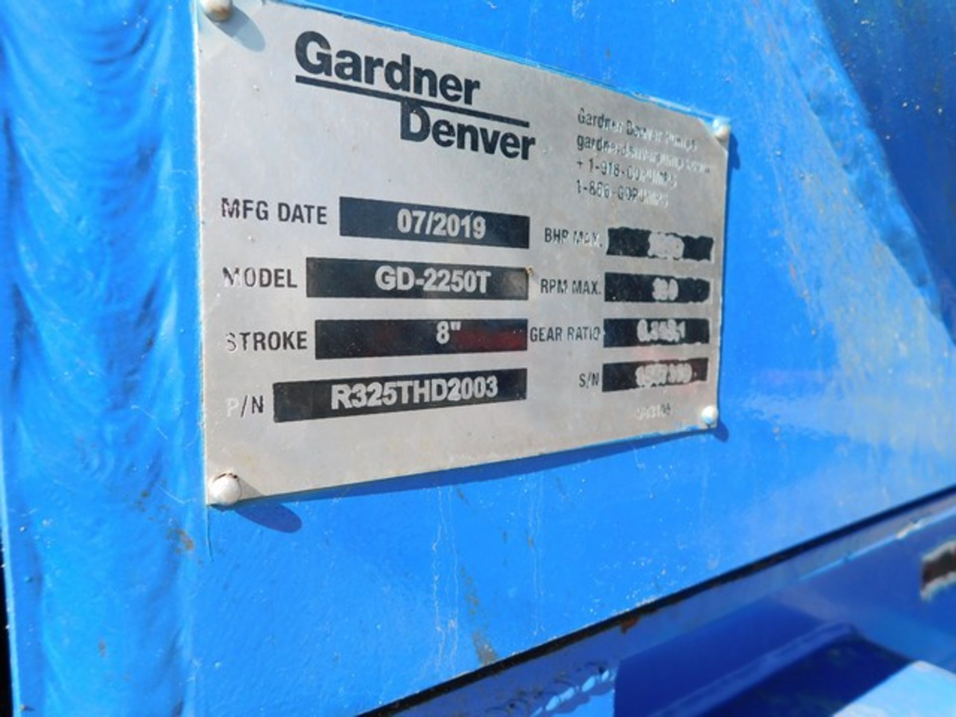 Located in YARD 1 - San Antonio, TX - (FPF-308) 2019 GARDNER DENVER 2250T TRIPLE - Image 8 of 9