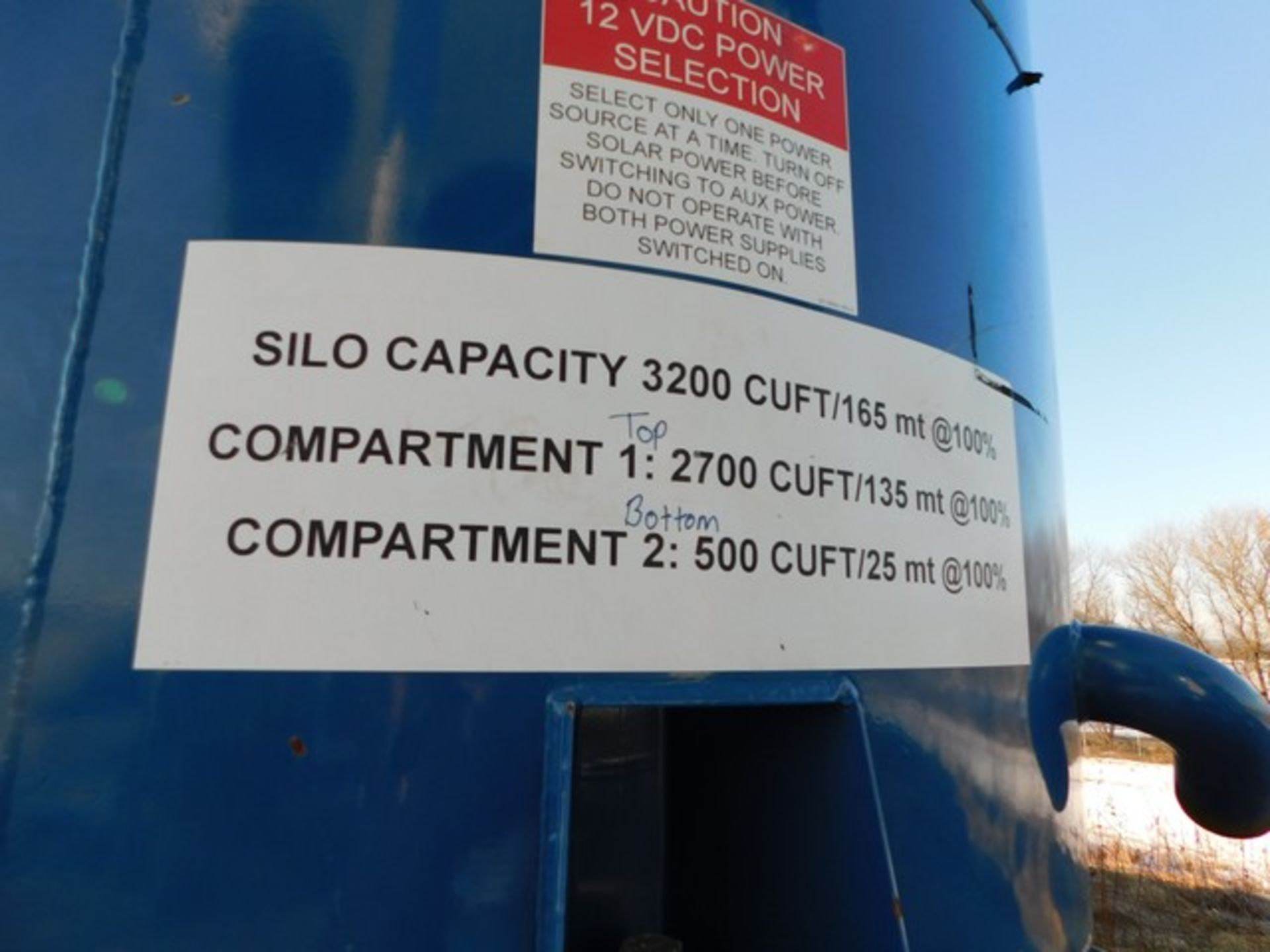 Located in YARD 5 - Mill Hall, PA - (P62) (FSS007) 180T 3200 CFT SILO, COMPARTM - Image 4 of 4