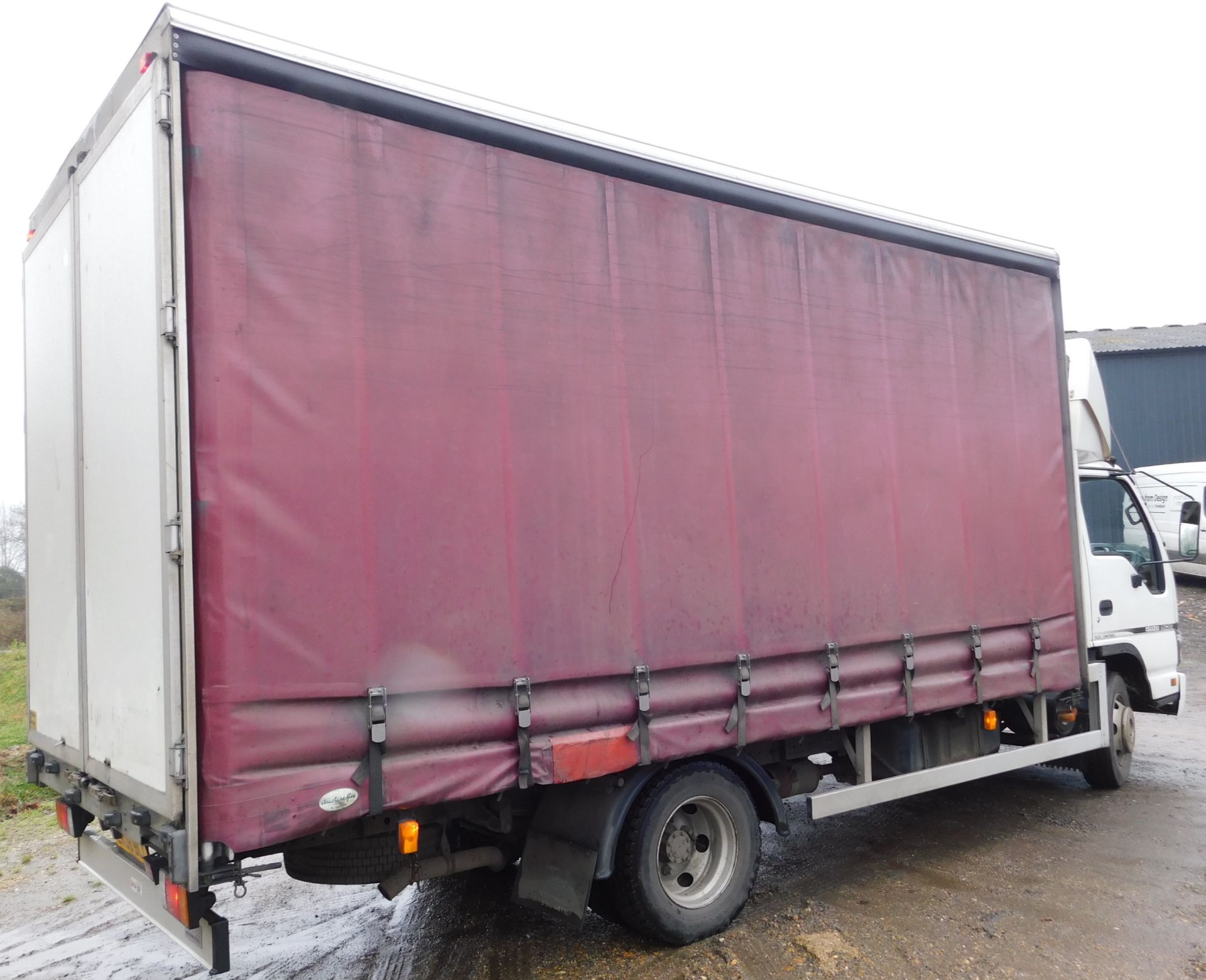 Isuzu NQR 70 Curtain Side 7.5Ton Auto Lorry – Registration LK08 BCZ, First Registered 4th March - Image 3 of 19