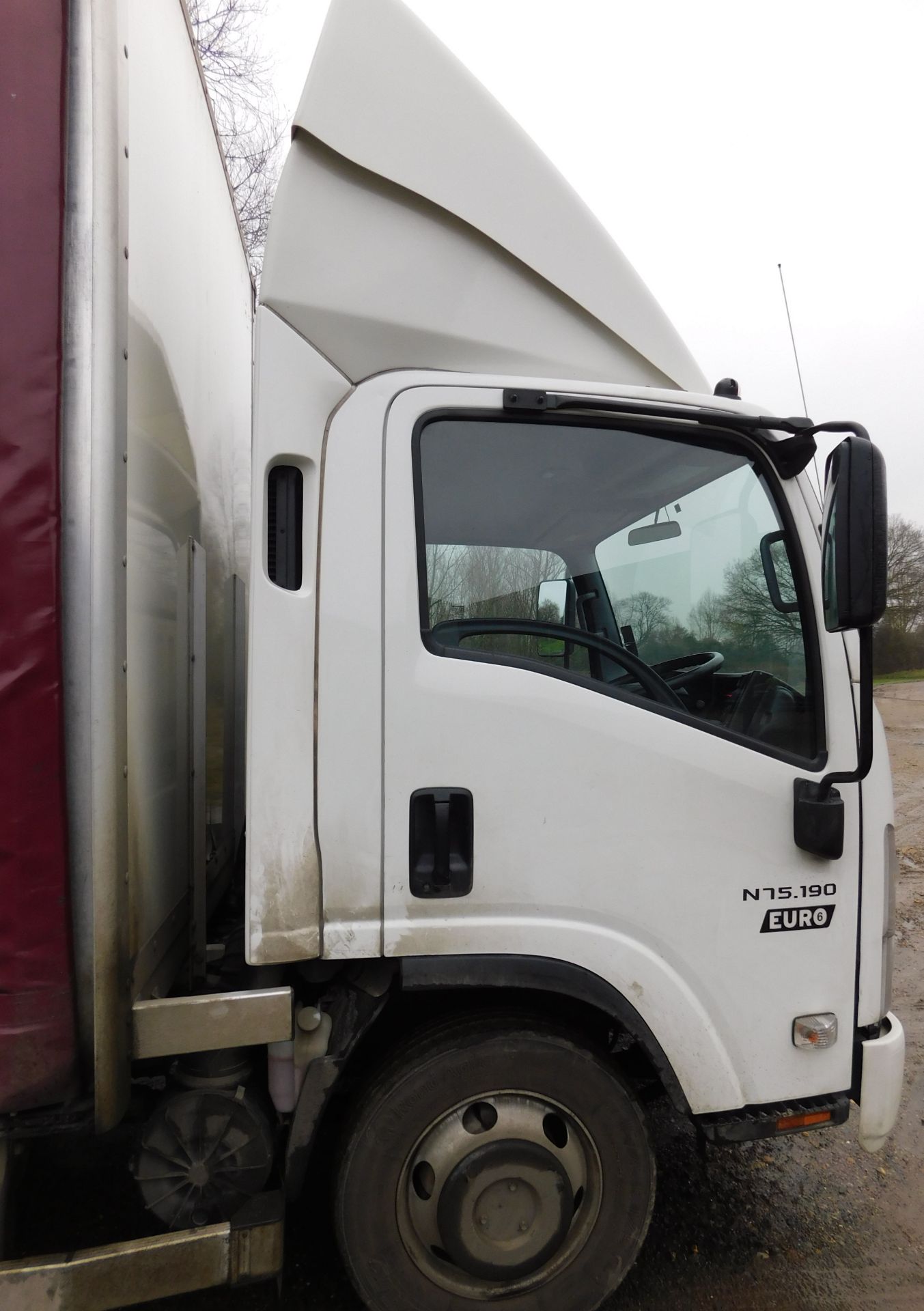 Isuzu N75.190 L Wide Cab Curtain Side 7.5ton Auto Lorry, Registration LR15 RCY, First Registered 1st - Image 10 of 26
