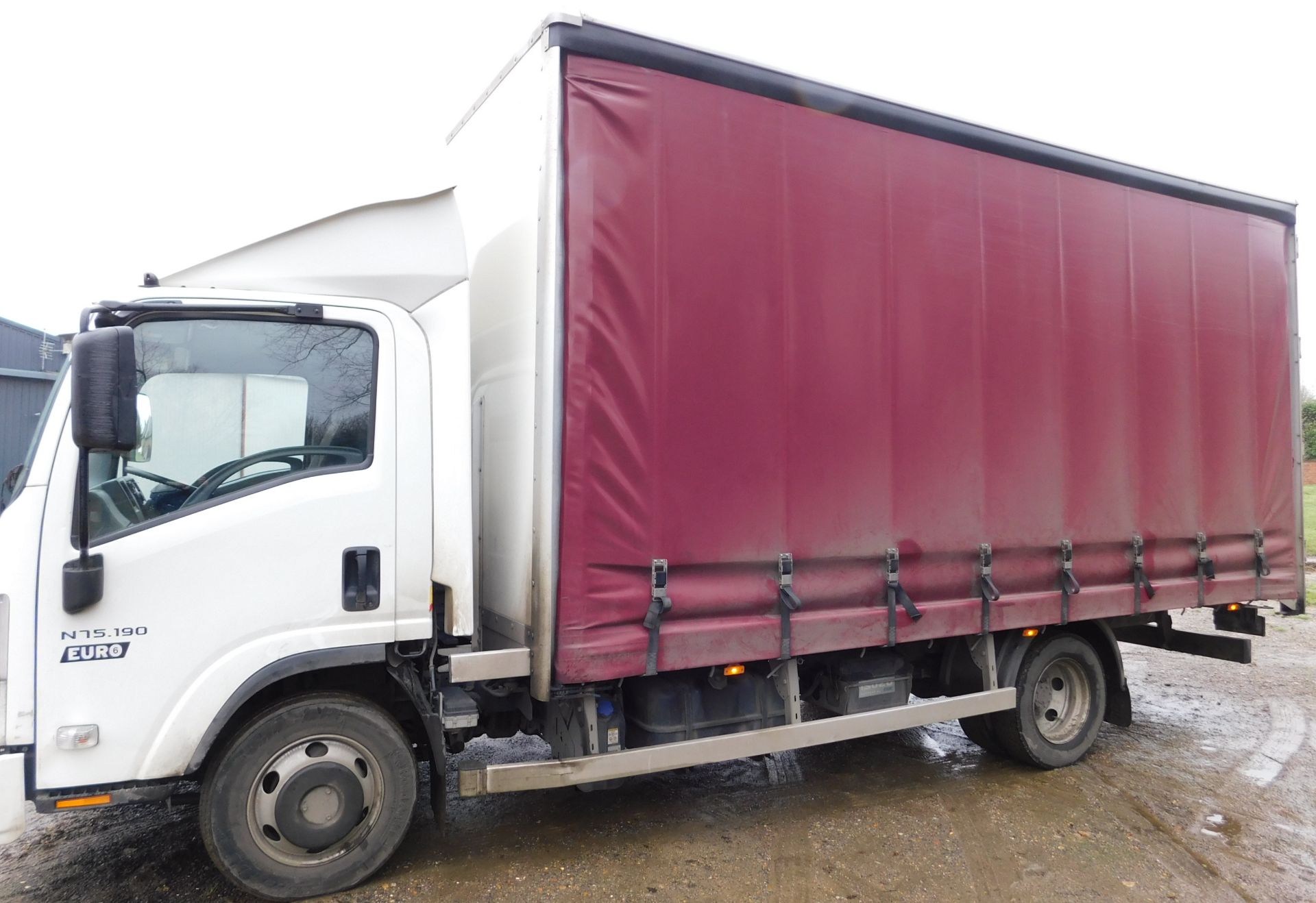 Isuzu N75.190 L Wide Cab Curtain Side 7.5ton Auto Lorry, Registration LR15 RCY, First Registered 1st - Image 2 of 26