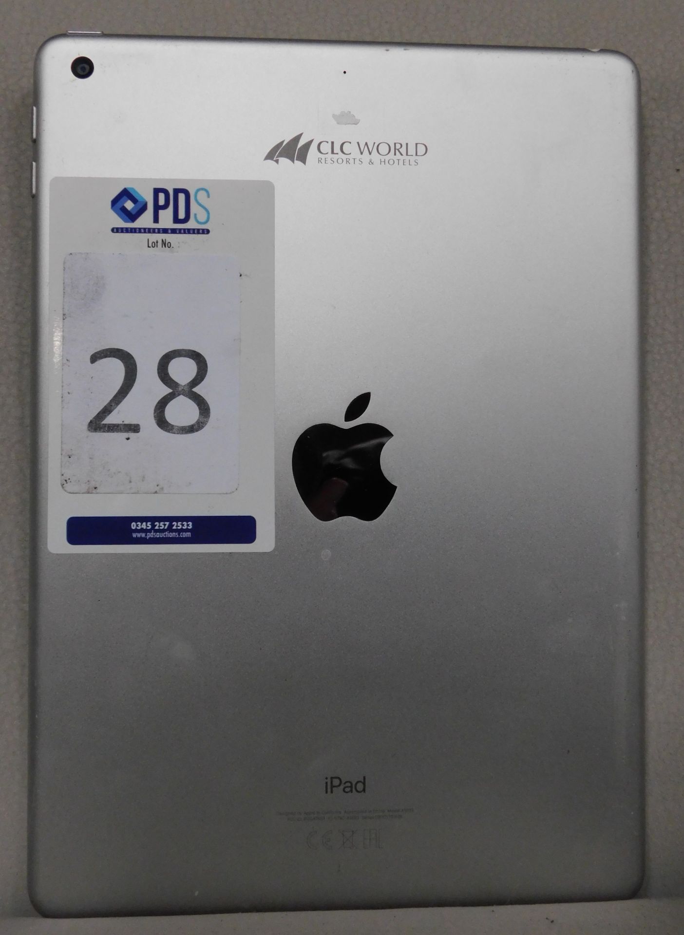 Apple iPad 6 WIFI 32GB Silver, Model Number: A1893, Serial Number F9FY217DJF8L (Engraved logo on - Image 2 of 2