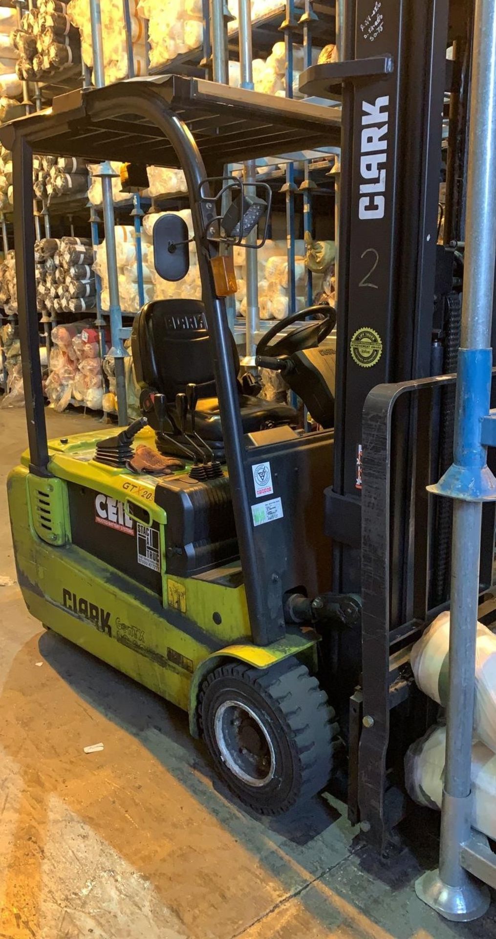 Clark GTX20S Forklift Truck, (2014), Serial Number: GTX162-1652-9675KF, Capacity 2000kg (Located