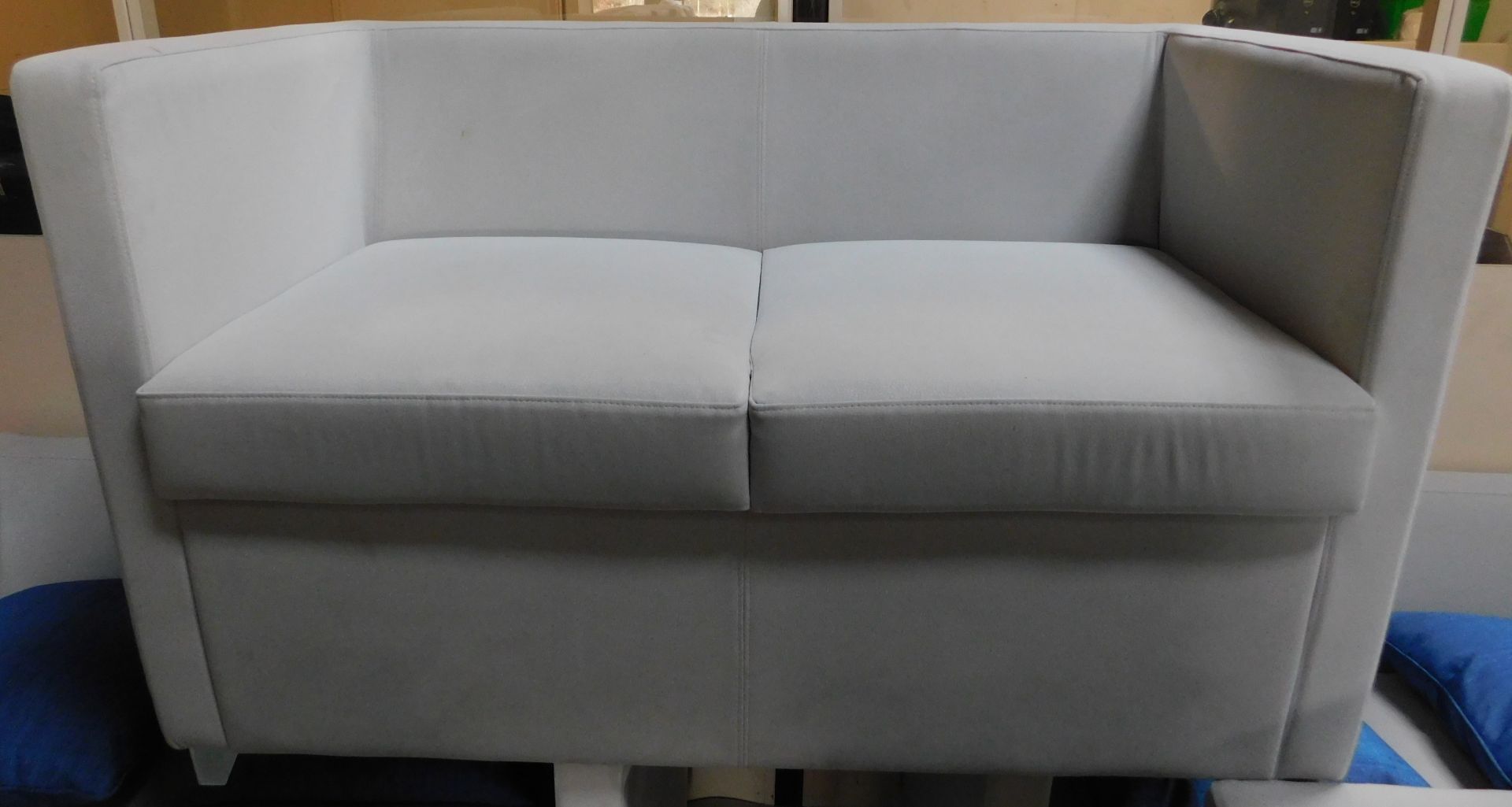 2 Jack Twin Seat Sofa 120cm x 65cm with 2 Scatter Cushions (Library Image) (Located Brentwood -