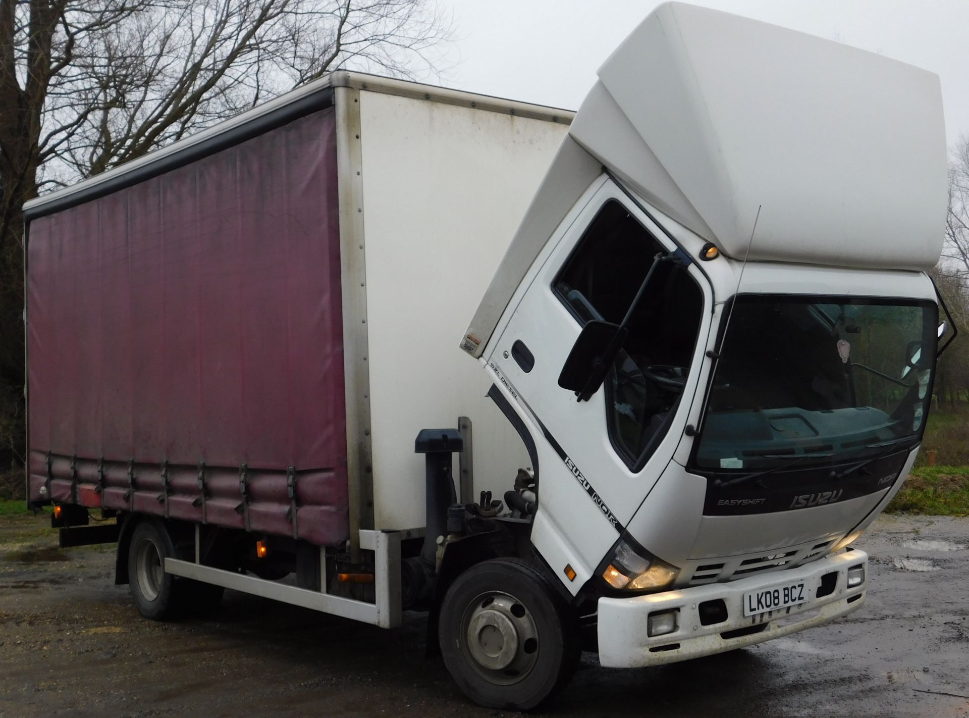 Isuzu NQR 70 Curtain Side 7.5Ton Auto Lorry – Registration LK08 BCZ, First Registered 4th March - Image 14 of 19