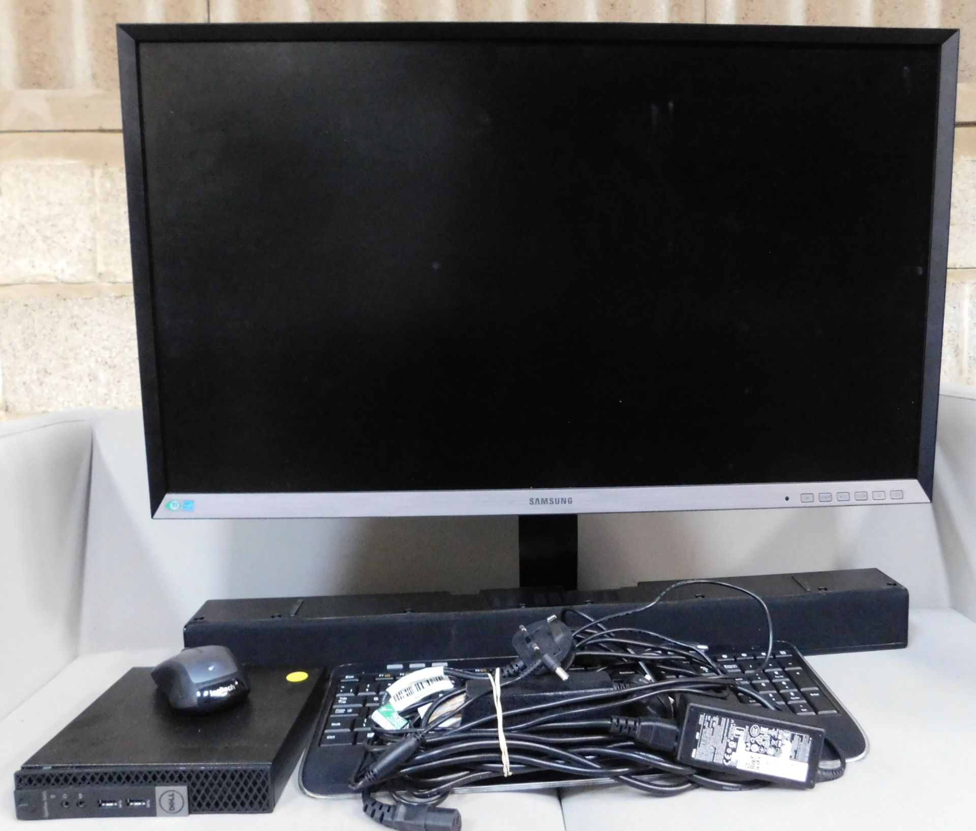 Media Suite Comprising: Samsung S32D85OT 32” Monitor, Stand; Samsung HW-J250 Sound Bar; Dell