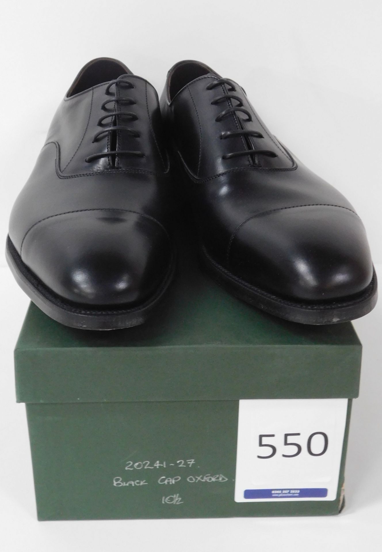 Sid Mashburn Black CAP Oxford” Size 10.5 (Slight Seconds) (Location: Brentwood – See General Notes)