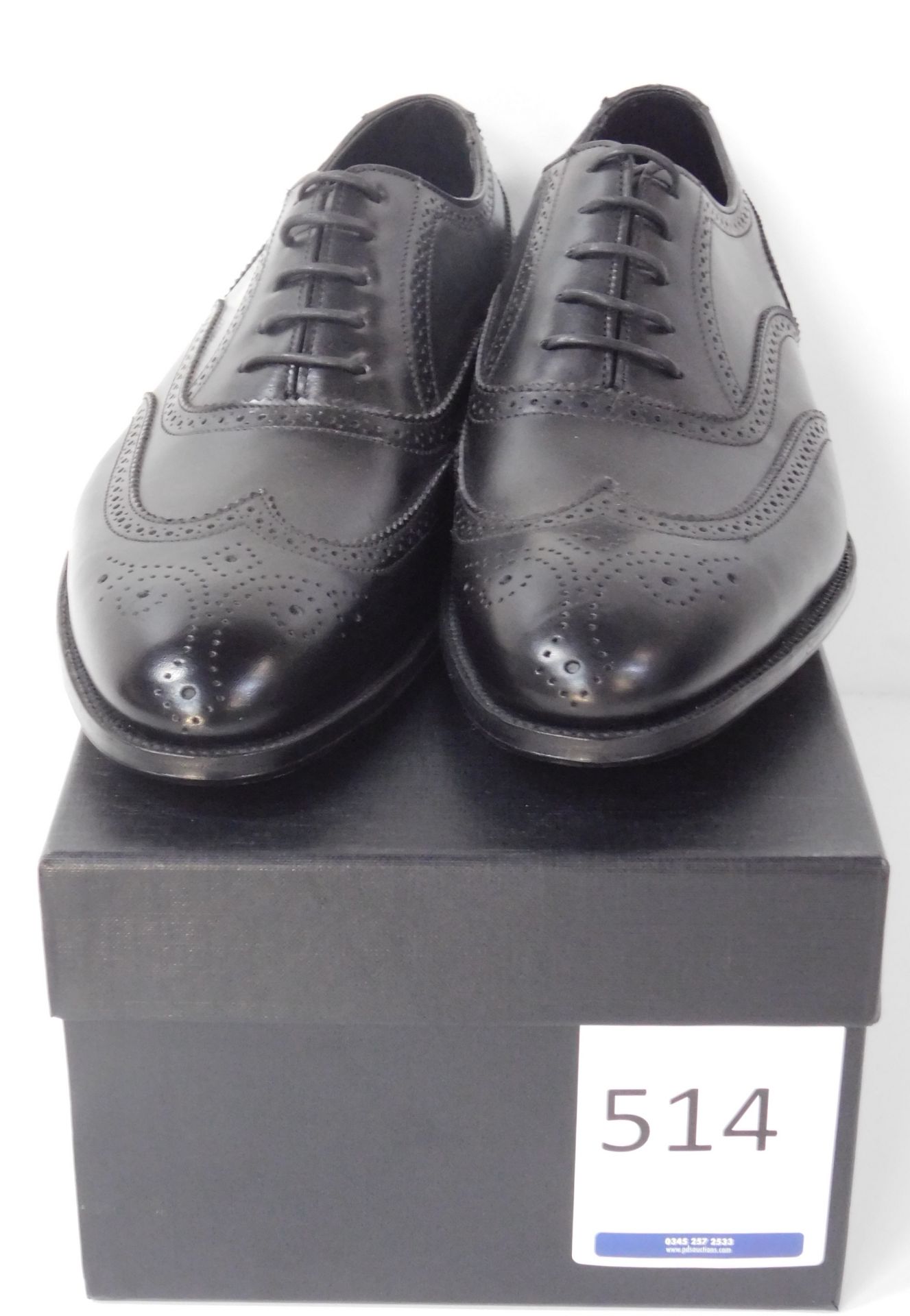 Alfred Sargent Hunt Black Brogue Size 8 (Ex-Showroom) (Location: Brentwood – See General Notes)