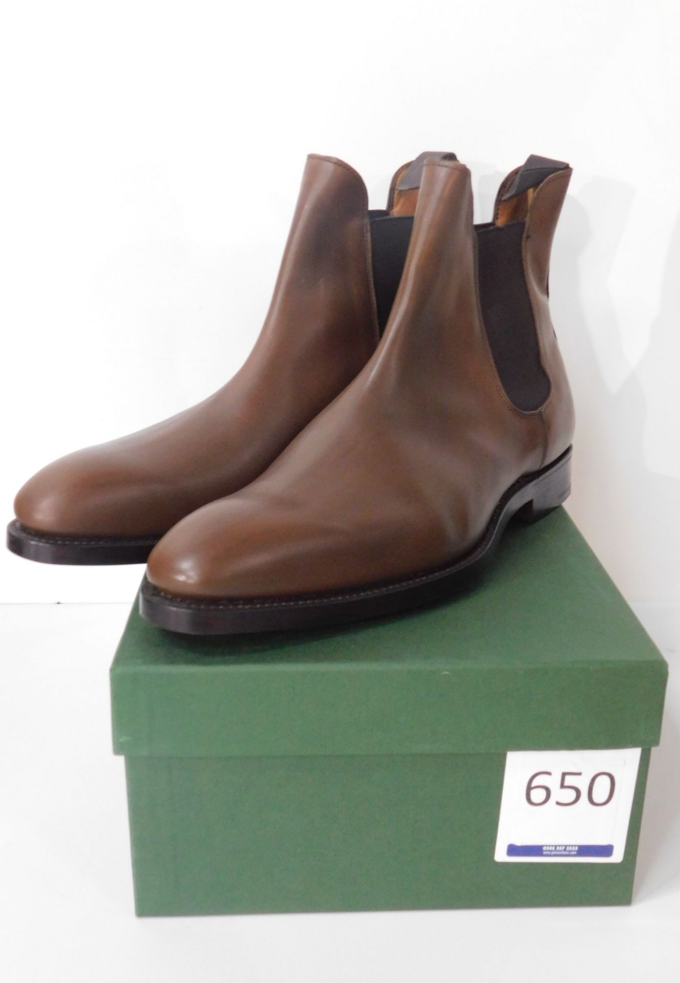 Sid Mashburn Brown Gusset Boot Size 11.5 (Slight Seconds) (Location: Brentwood – See General Notes)