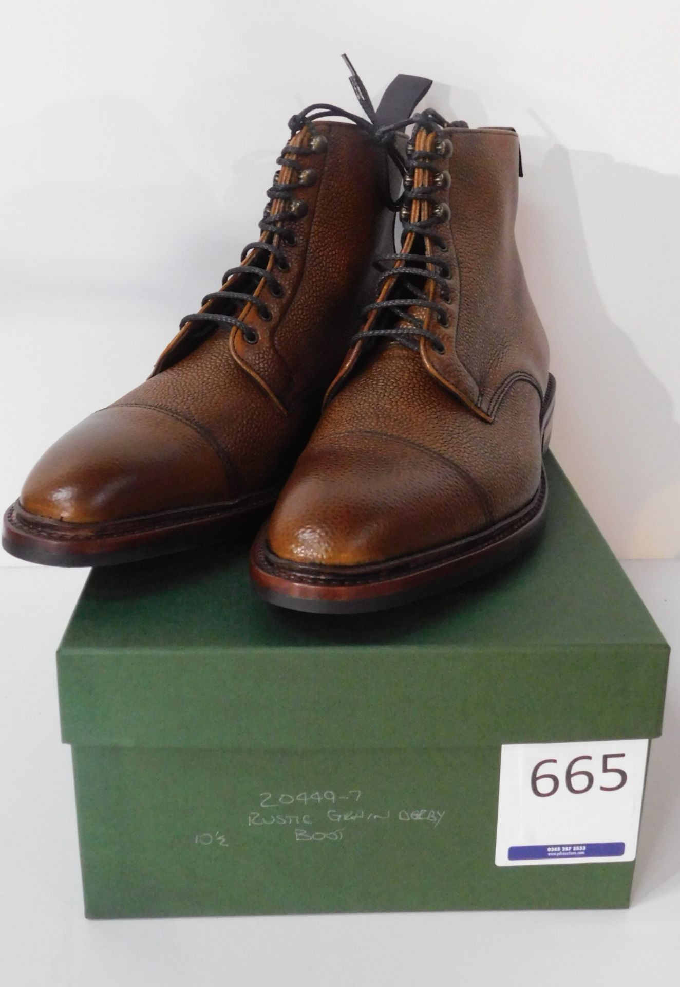Sid Mashburn Rustic Grain Boots Size 10.5 (Slight Seconds) (Location: Brentwood – See General