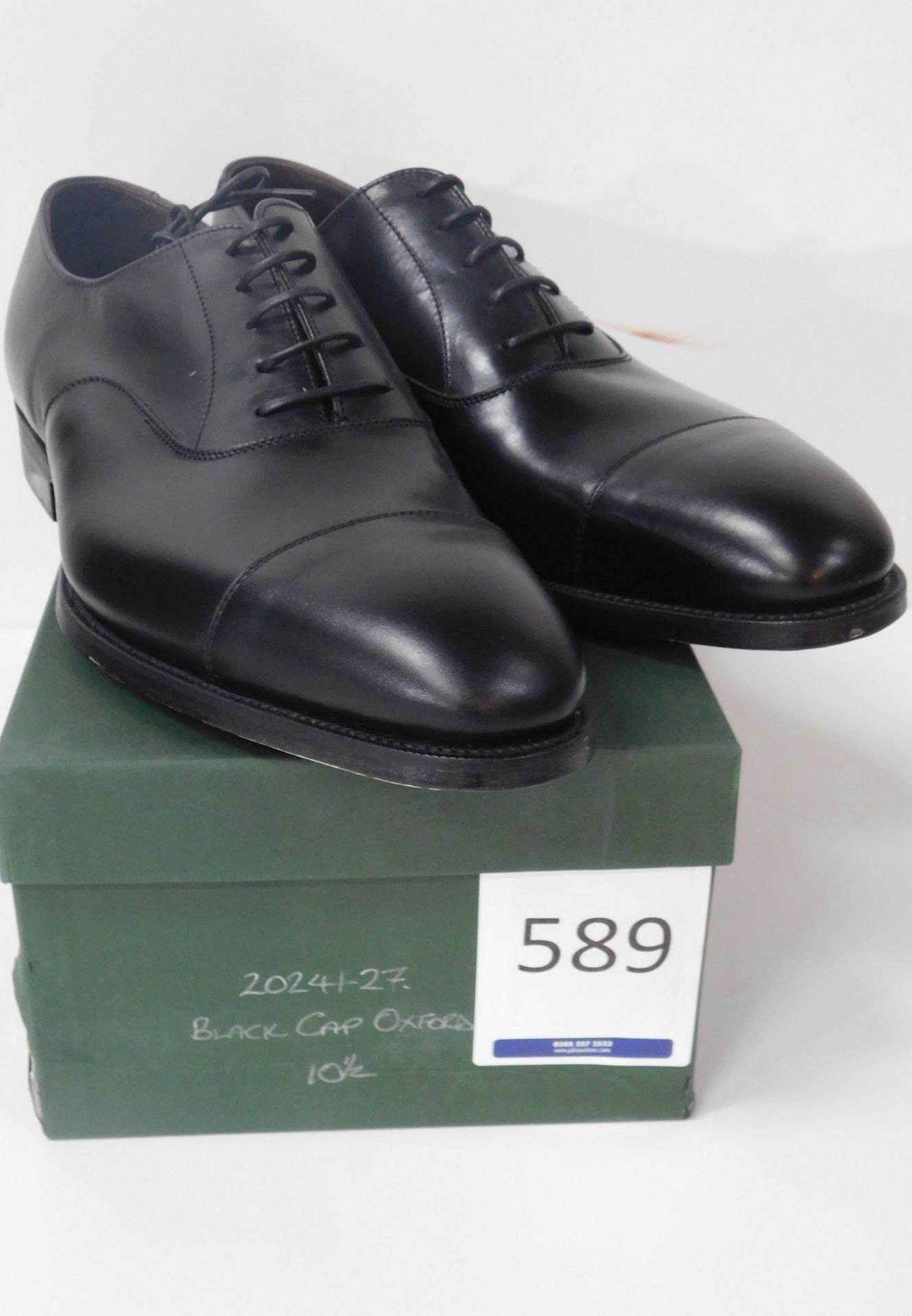 Sid Mashburn Black CAP Oxford Size 10.5 (Slight Seconds) (Location: Brentwood – See General Notes)