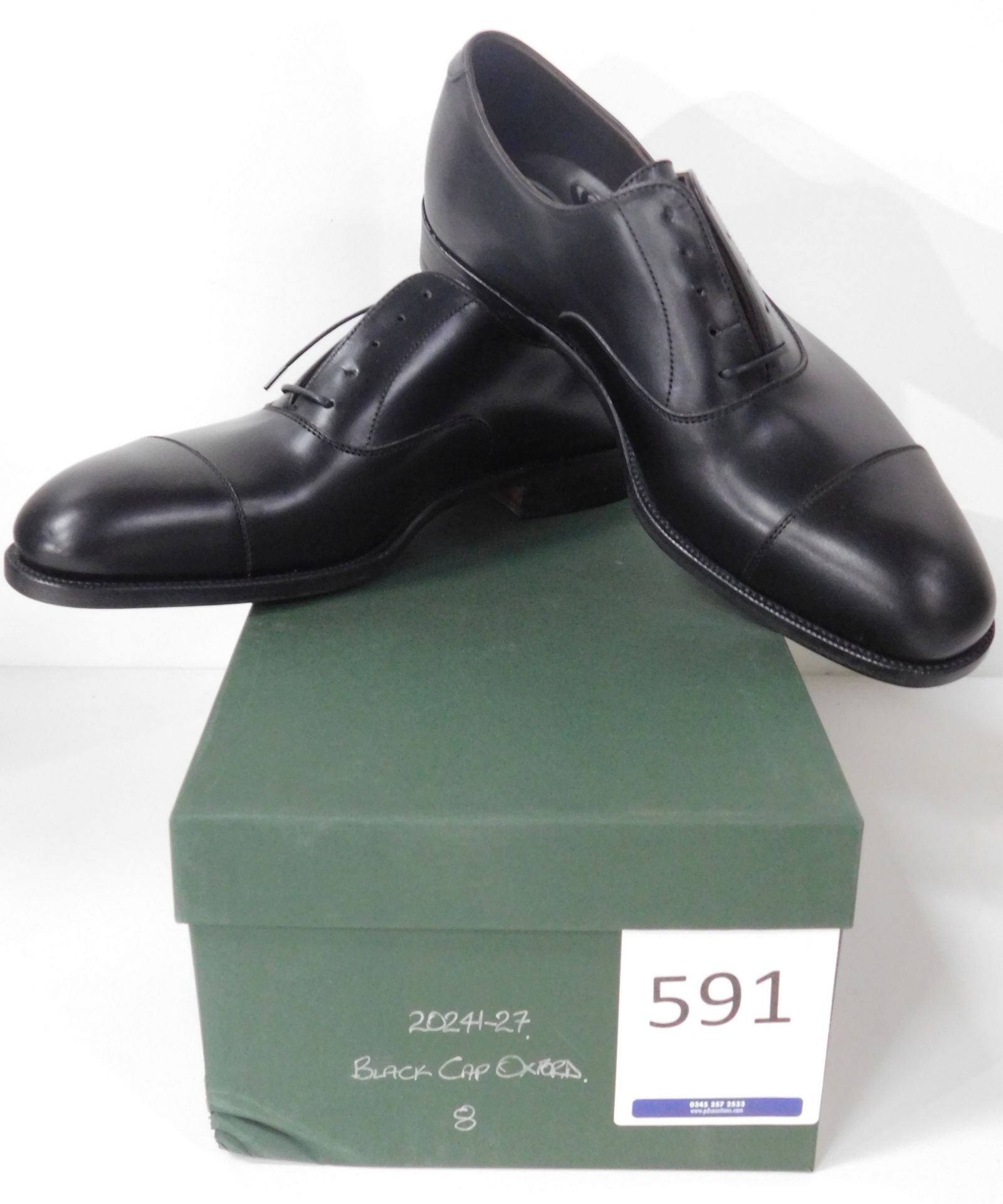 Sid Mashburn Black CAP Oxford Size 8 (Slight Seconds) (Location: Brentwood – See General Notes)