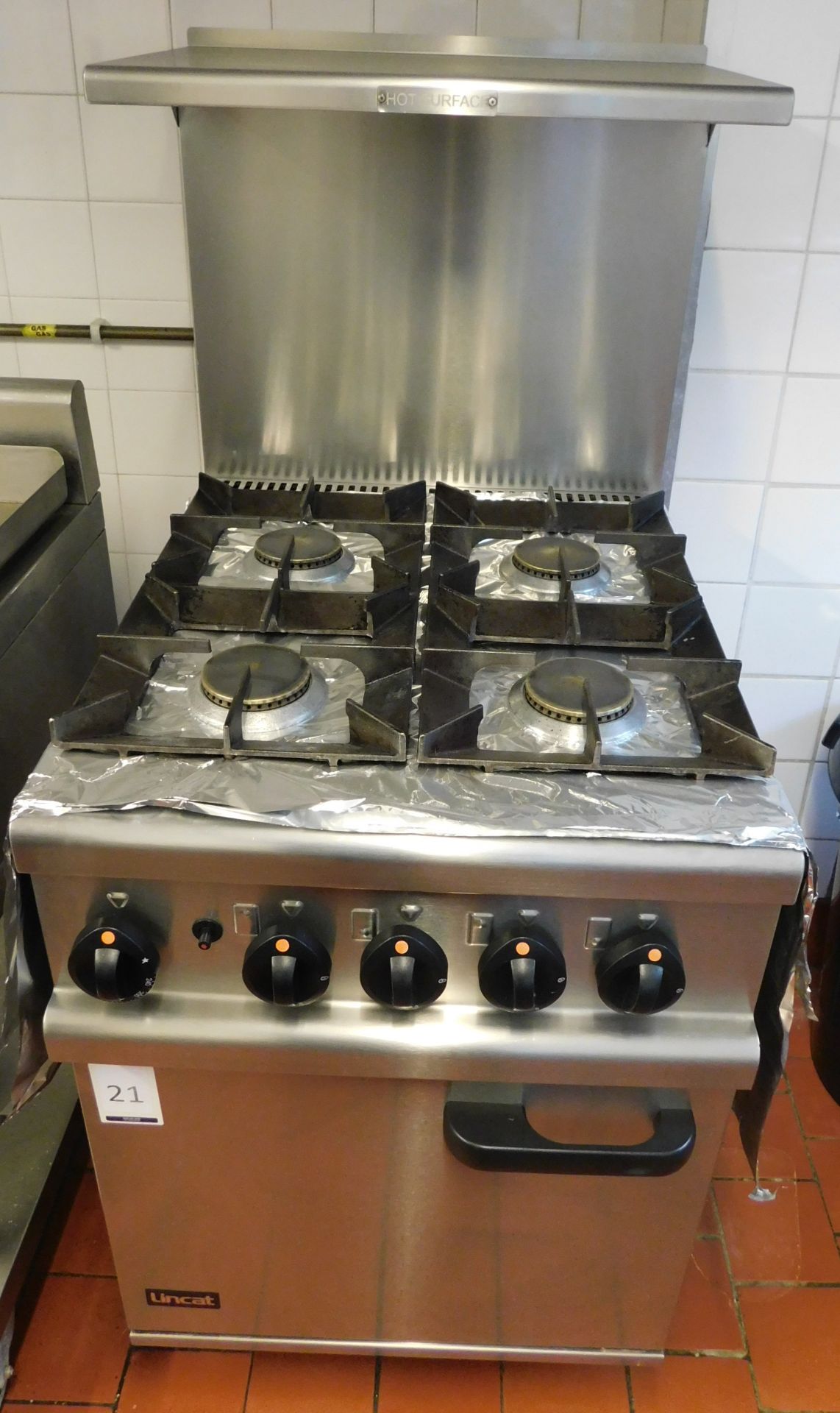 Lincat OG7001/N “Natural Gas” 4-Ring Cooker, Serial Number 21226835 (Location Bloomsbury - See