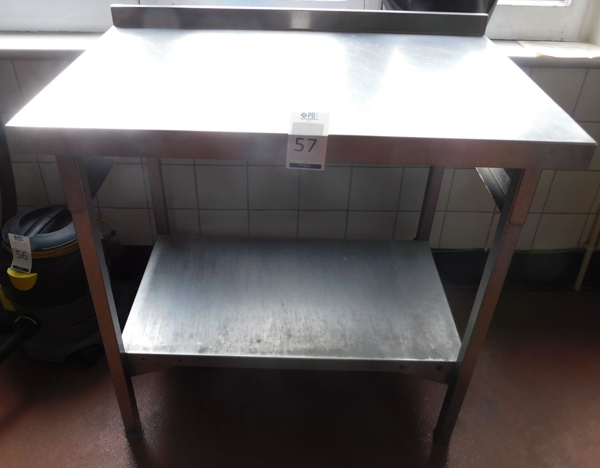 Stainless Steel Preparation Table (Location Bloomsbury - See General Notes for More Details)