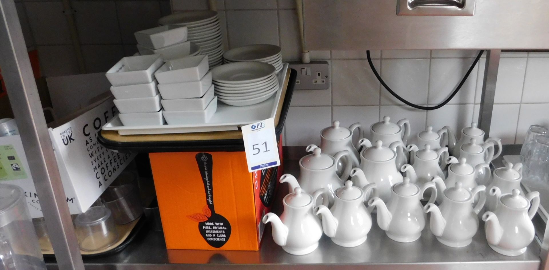 Teapots, Jugs, Toast Stands, Cups, Saucers, Glassware, Milk Jugs Etc (Location Bloomsbury - See - Image 2 of 3