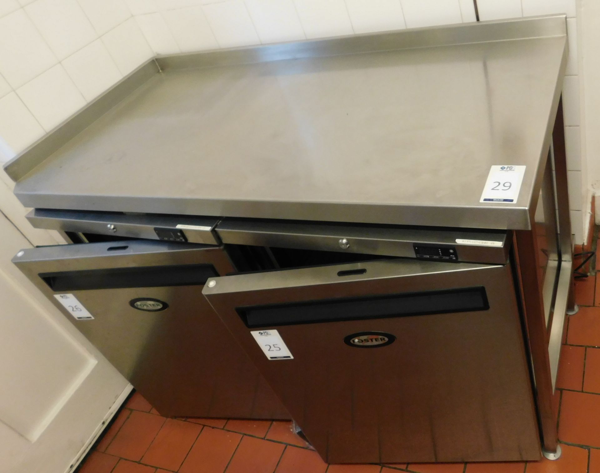 Stainless Steel Preparation Table (To Exclude Lots 25 & 26) (Location Bloomsbury - See General Notes