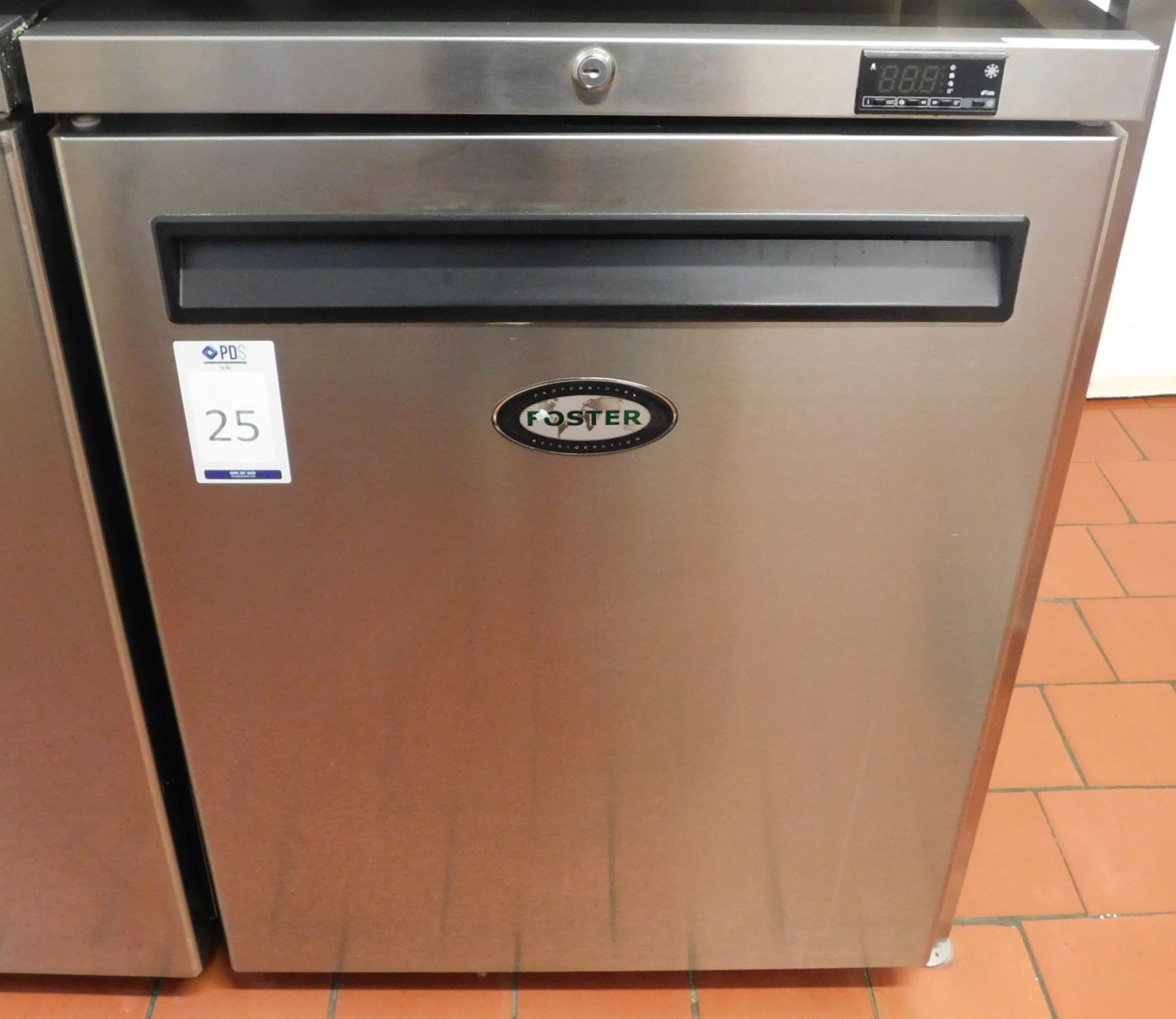 Foster HR150-A Stainless Steel Undercounter Refrigerator, Serial Number E5312427 (Location