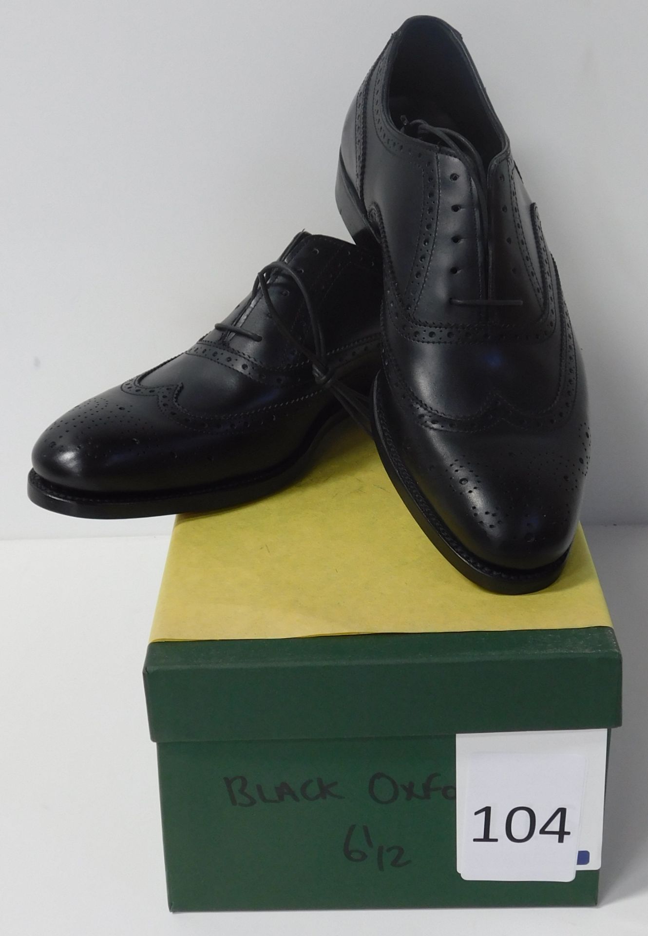 Pair of Alfred Sargent Black Oxford, Size 6.5 (Slight Seconds) (Location: Brentwood - See General