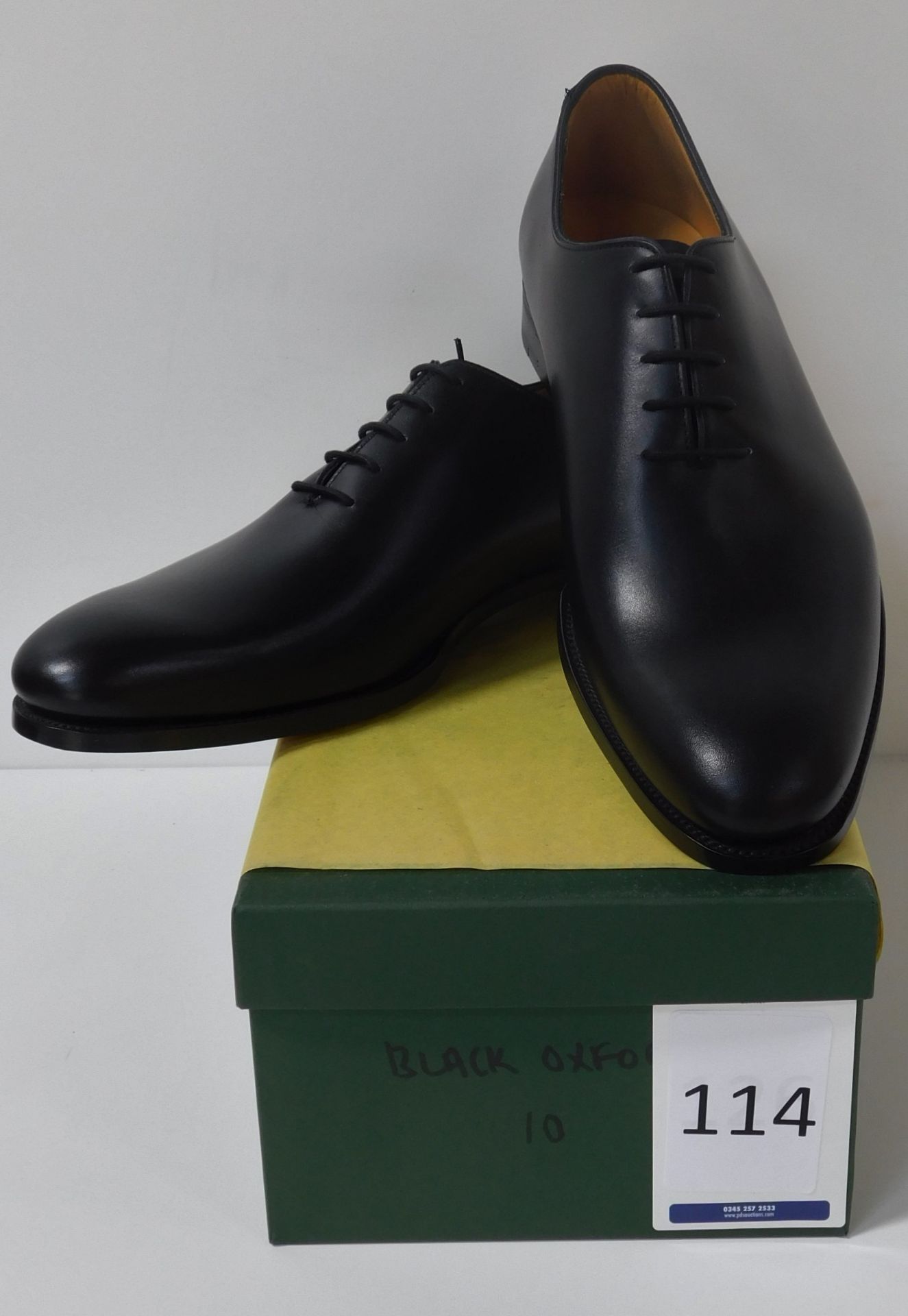 Pair of Alfred Sargent Black Oxford, Size 10 (Slight Seconds) (Location: Brentwood - See General