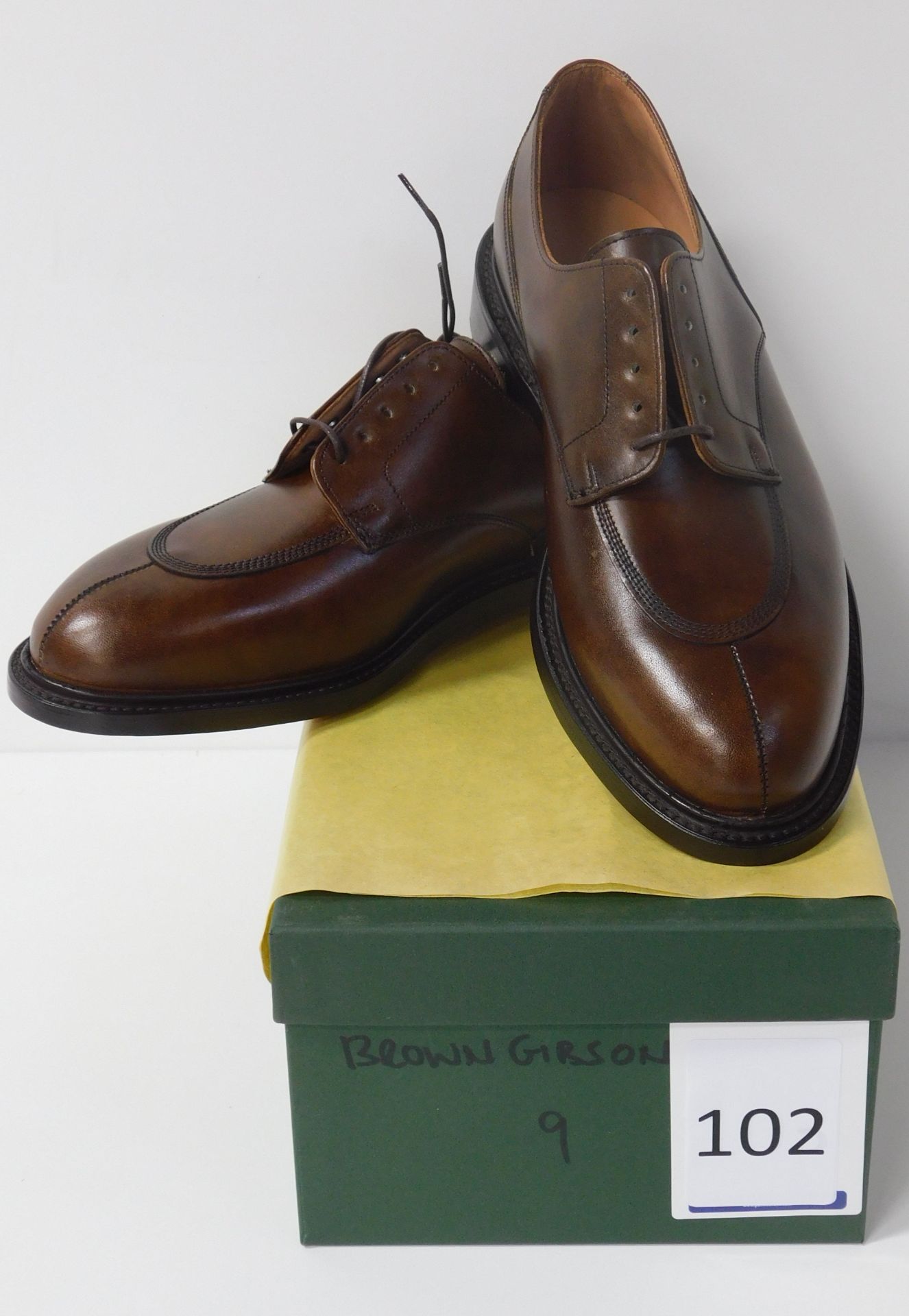 Pair of Alfred Sargent Brown Gibson, Size 9 (Slight Seconds) (Location: Brentwood - See General