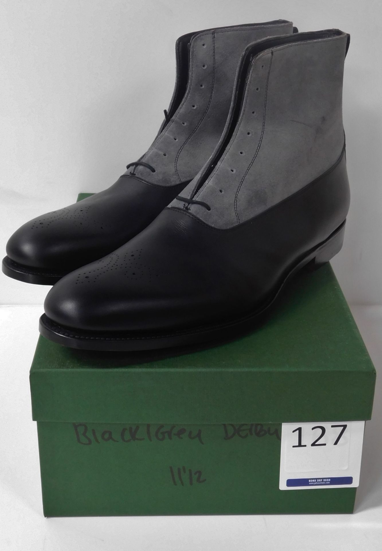 Pair of Alfred Sargent Brogue Gusset Boots, Size 11.5 (Slight Seconds) (Location: Brentwood - See