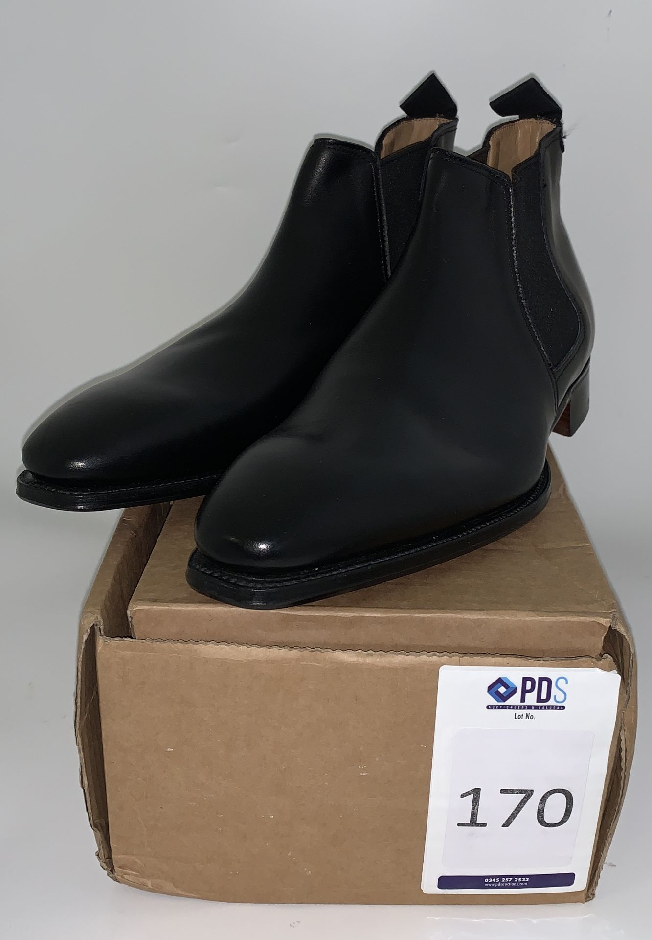 Pair of Alfred Sargent Owen Black Gusset Boot Size 8.5 (Slight Seconds) (Location: Brentwood – See