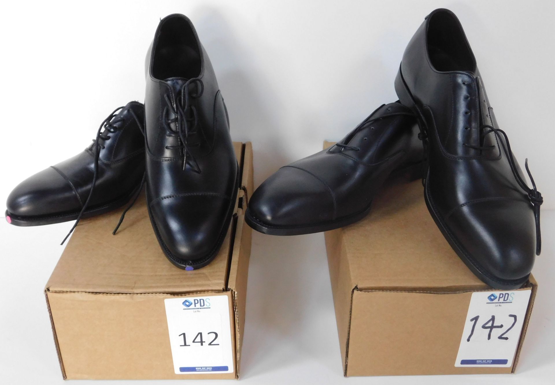 Alfred Sargent Black CAP Oxford Size 6.5 & Sid Mashburn Black CAP Oxford Size 13 (Slight Seconds) (