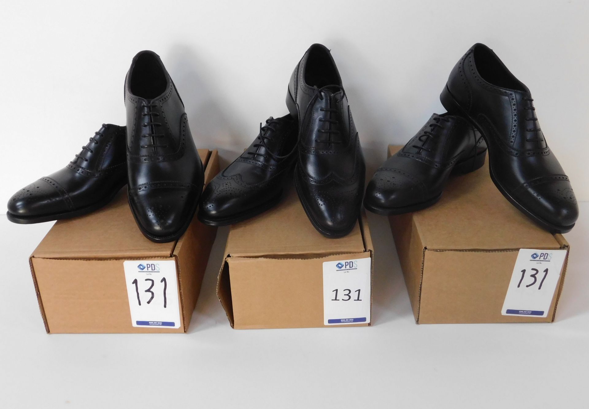 Alfred Sargent Hut Black Brogue Size 7, Alfred Sargent Edgar Black CAP Size 7 & Alfred Sargent Black