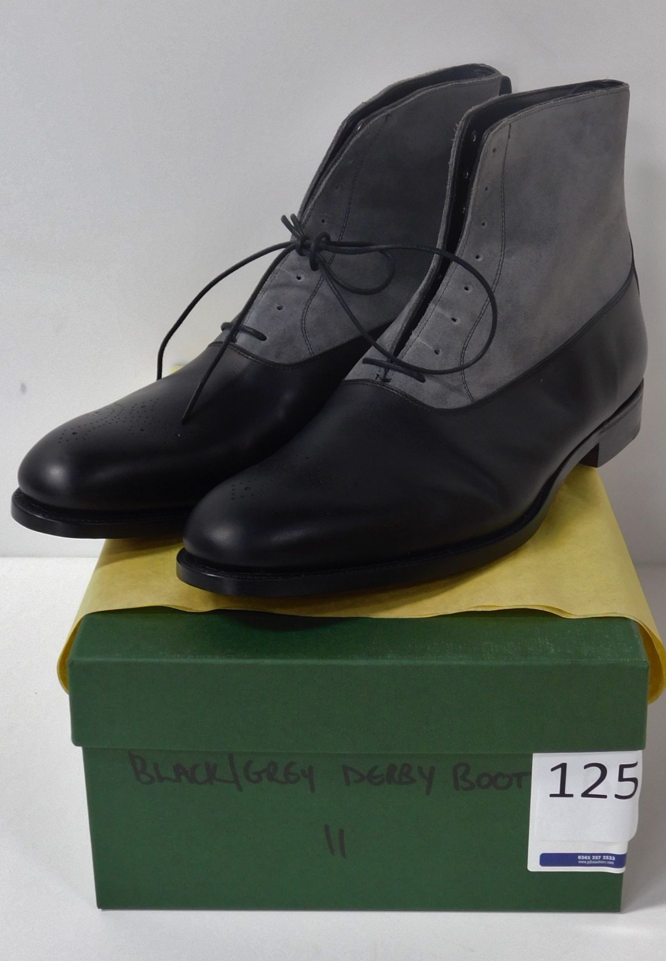 Pair of Alfred Sargent Brogue Gusset Boots, Size 11 (Slight Seconds) (Location: Brentwood - See