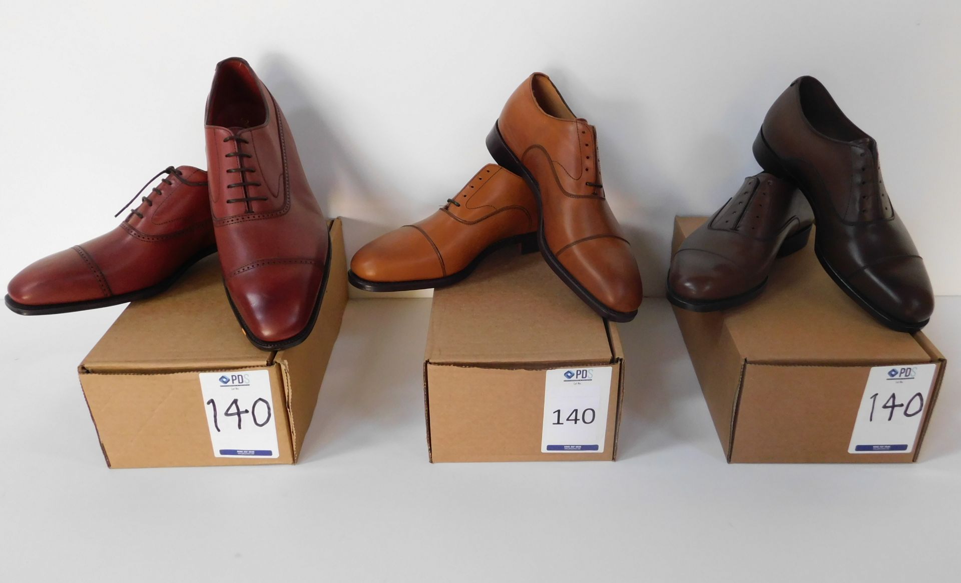 Lloyd Footwear Tan CAP Oxford Size 7.5, Alfred Sargent Espresso CAP Size 6.5 & Ducker & Son