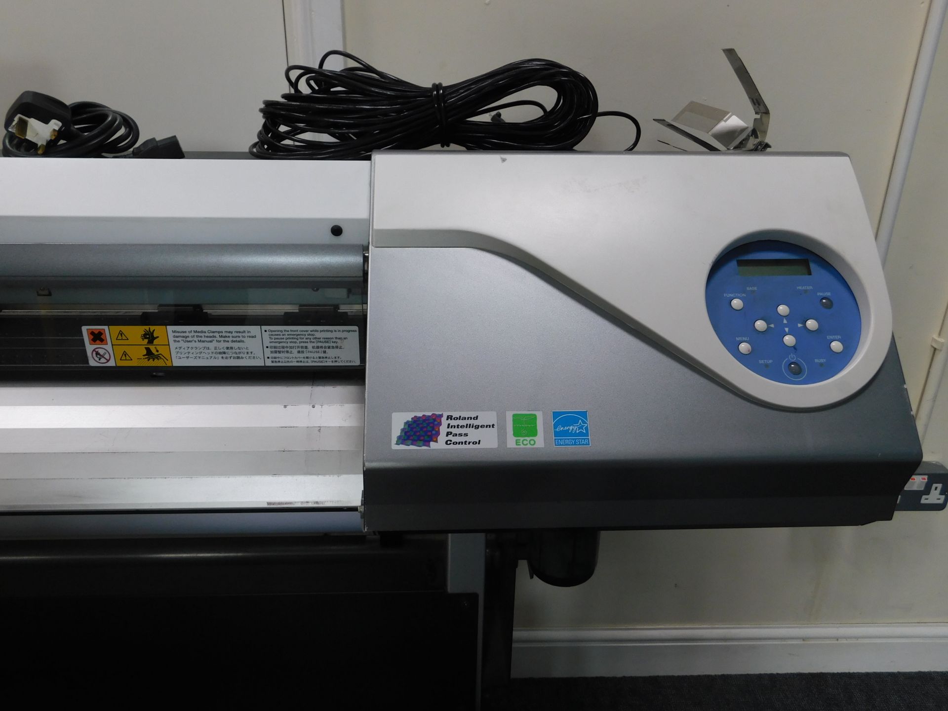 Roland Versart RE640 Wide Format Printer, Serial Number KBB0572 (Location: Hatfield - See General - Image 2 of 3