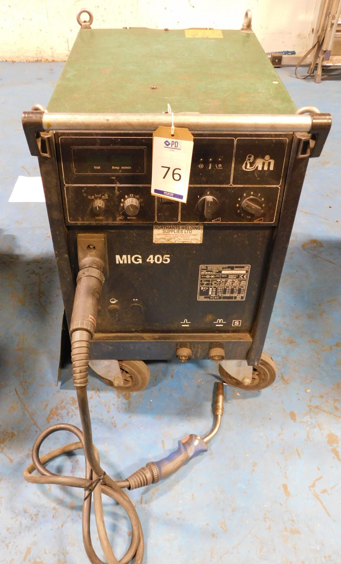 Migatronic MIG405 MKII MIG Welder, Serial Number: 00110011 (Location: Kettering - See General