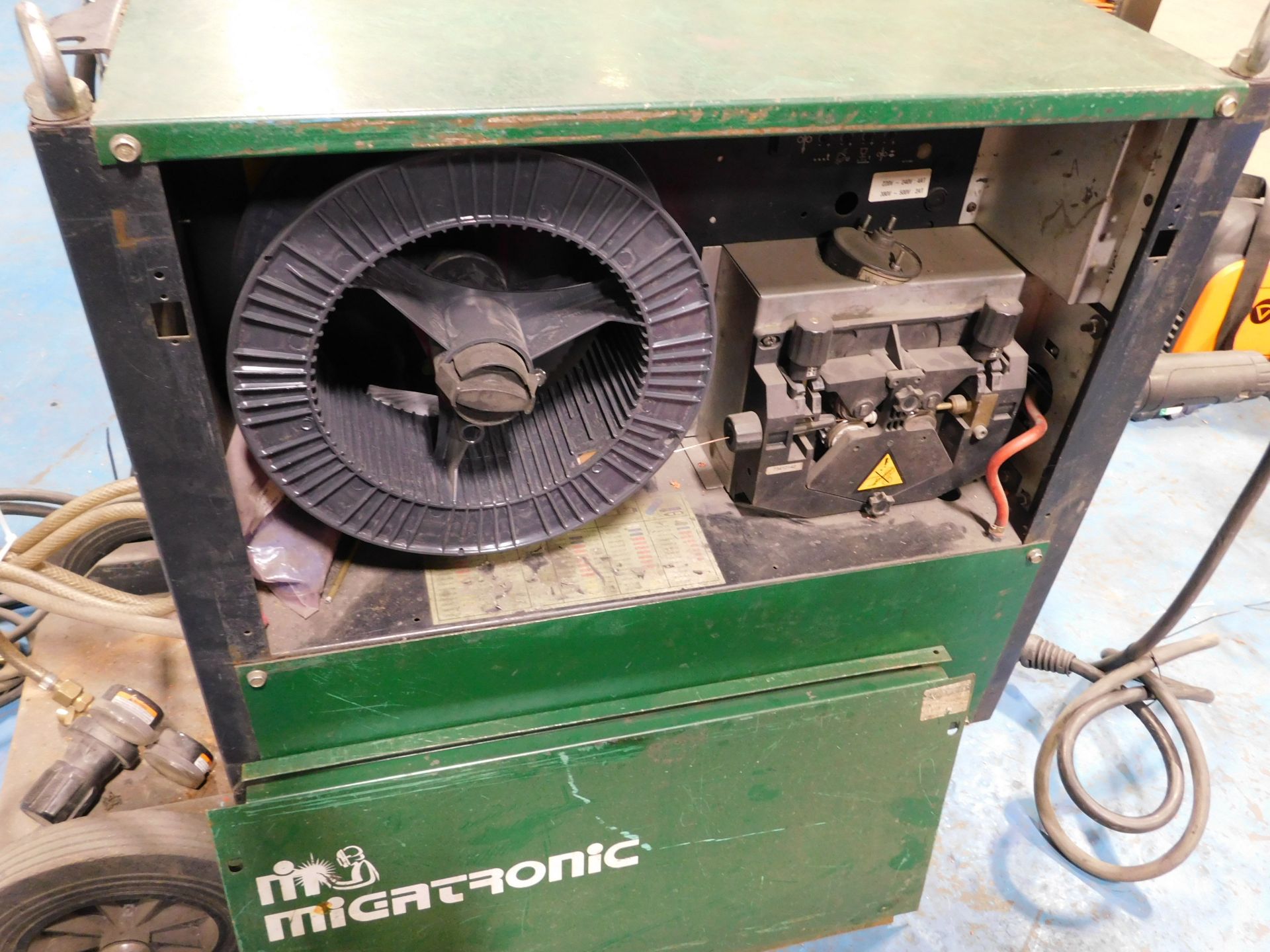 Migatronic MIG405 MKII MIG Welder, Serial Number: 00110011 (Location: Kettering - See General - Image 2 of 3