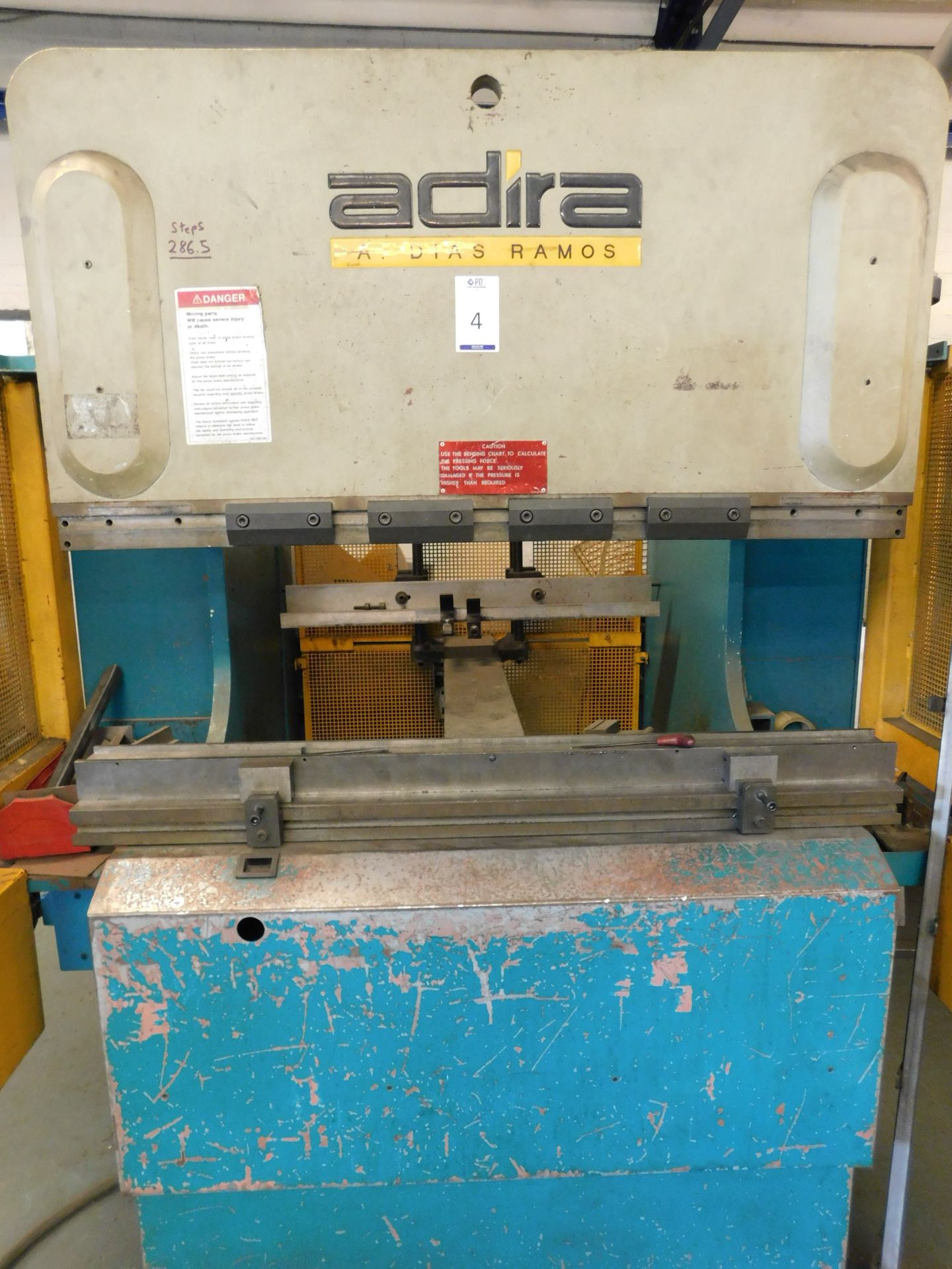 Adira QHR-4512 BI Hydraulic Press Brake (1995), Serial Number 4213/7931 with Autobend 7 DRO ( - Image 3 of 6