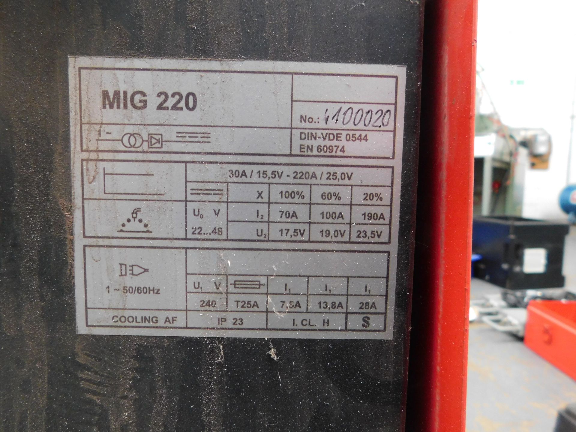 SWP MIg220 Proline Welder (Location: Kettering - See General Notes for More Details) - Image 3 of 3