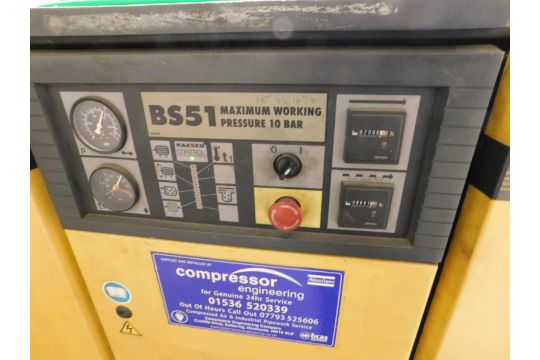 Kaeser BS51 Packaged Compressor 10 bar (Location: Kettering - See General Notes for Details) - Image 2 of 4