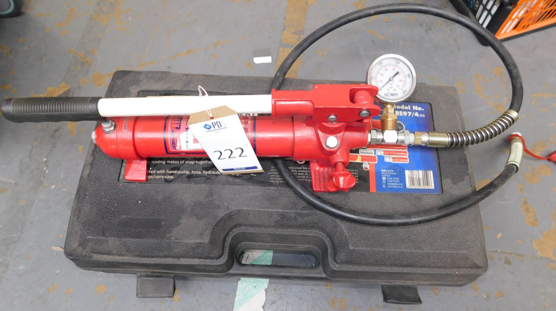 Sealy 4-Tonne Hydraulic Jack (Location: Kettering - See General Notes for More Details)