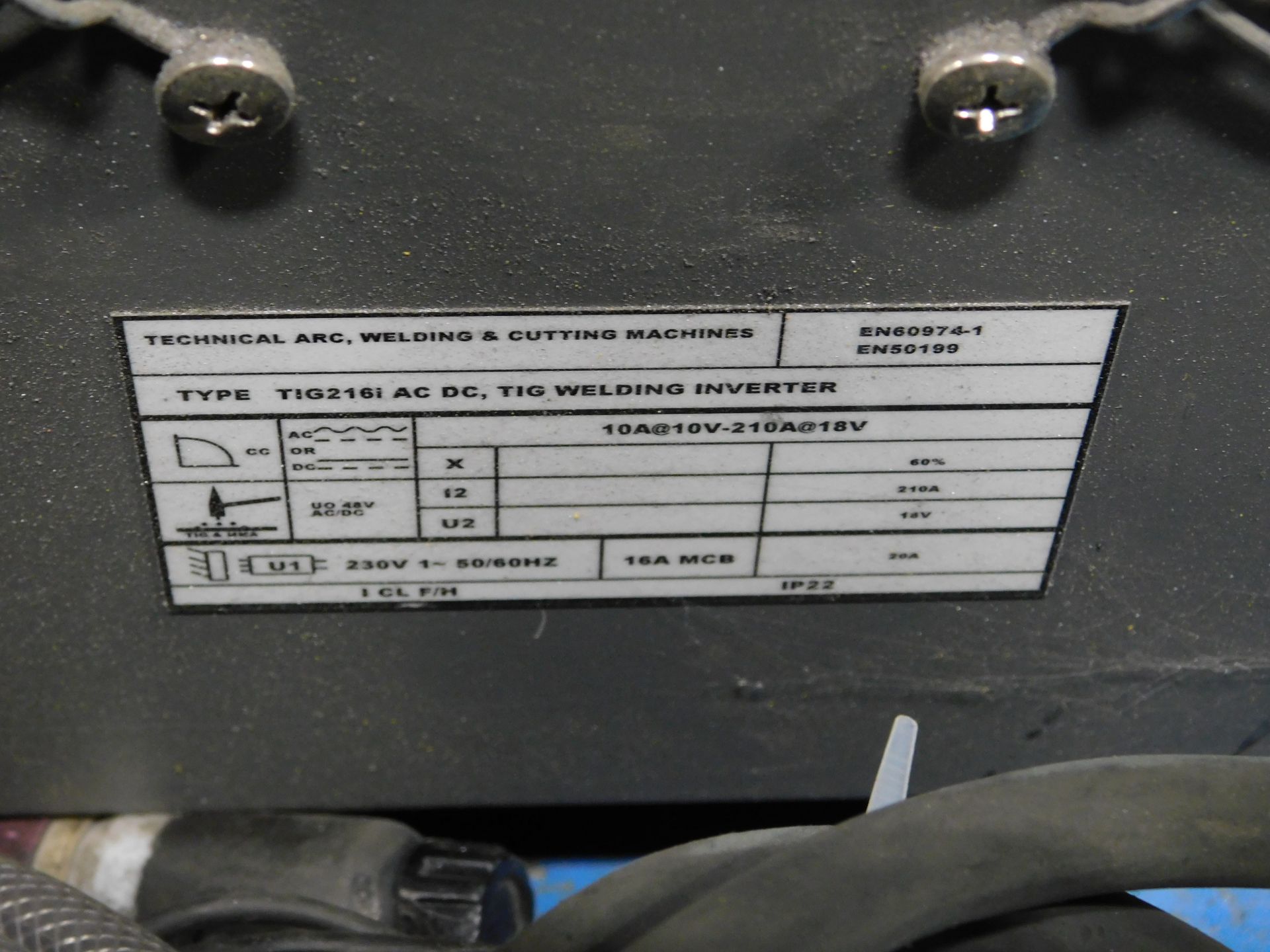 Technical Arc UK 216i TIG Welder (Location: Kettering - See General Notes for More Details) - Image 4 of 4