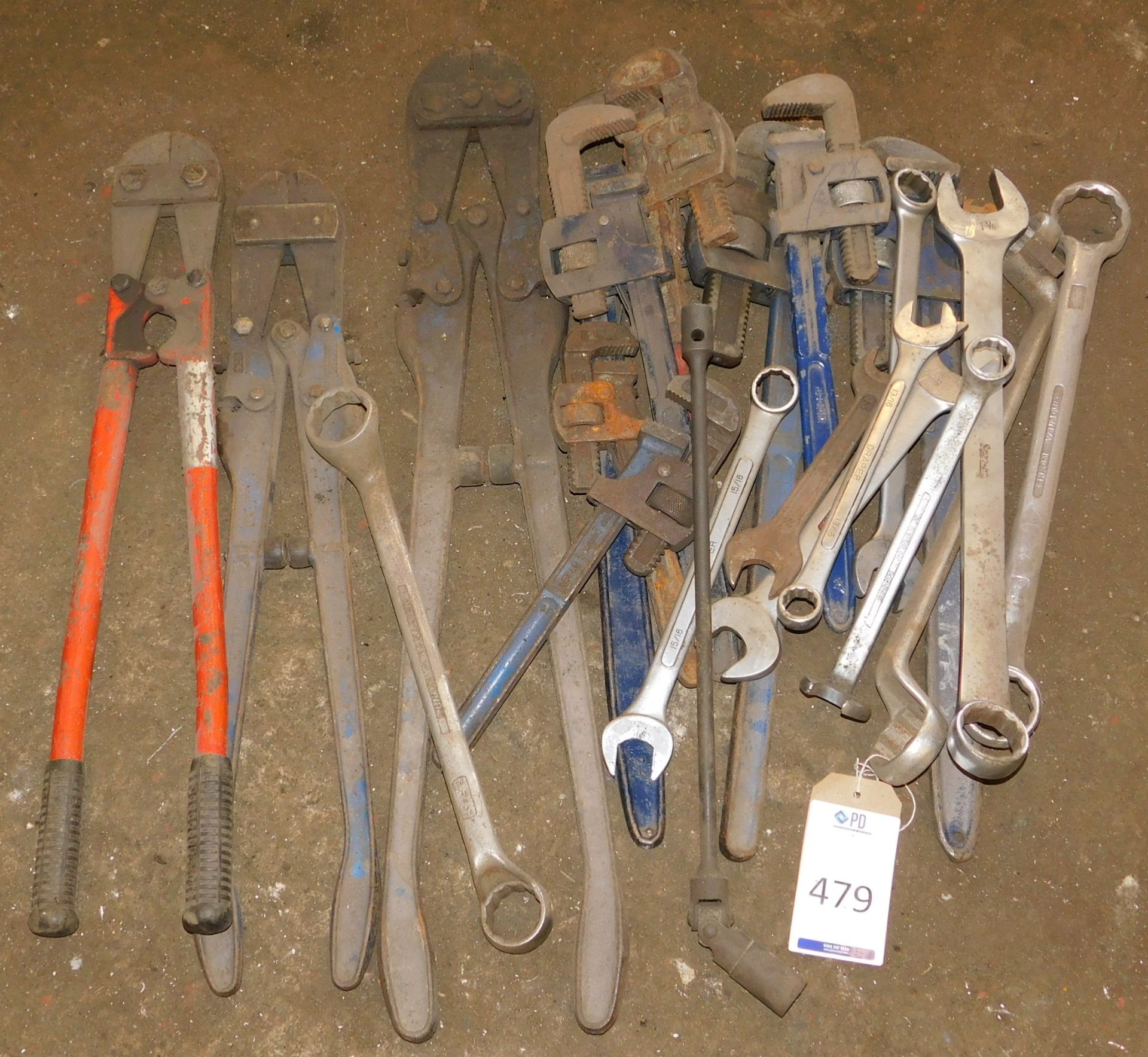 Quantity of Bolt Croppers, Wrenches & Spanners (Location: Aylesbury – Please See General Notes)