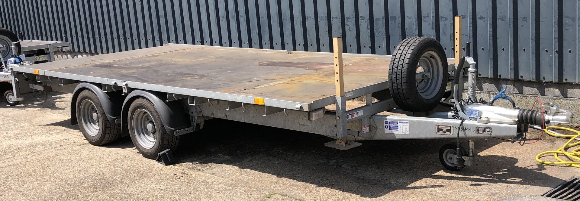 Ifor Williams Type 2CB LM146G Twin Axle Flat Trailer (2017), Serial Number 05142199, GVW 3500Kg; 14’