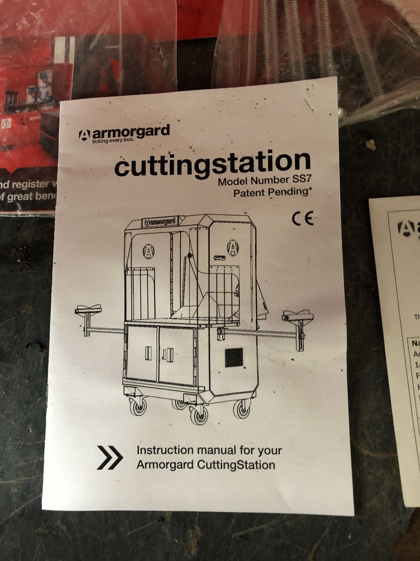 Armorgard SS7 “CuttingStation” Mobile Workstation, Serial Number V44737 with Roller Feed and - Image 5 of 5