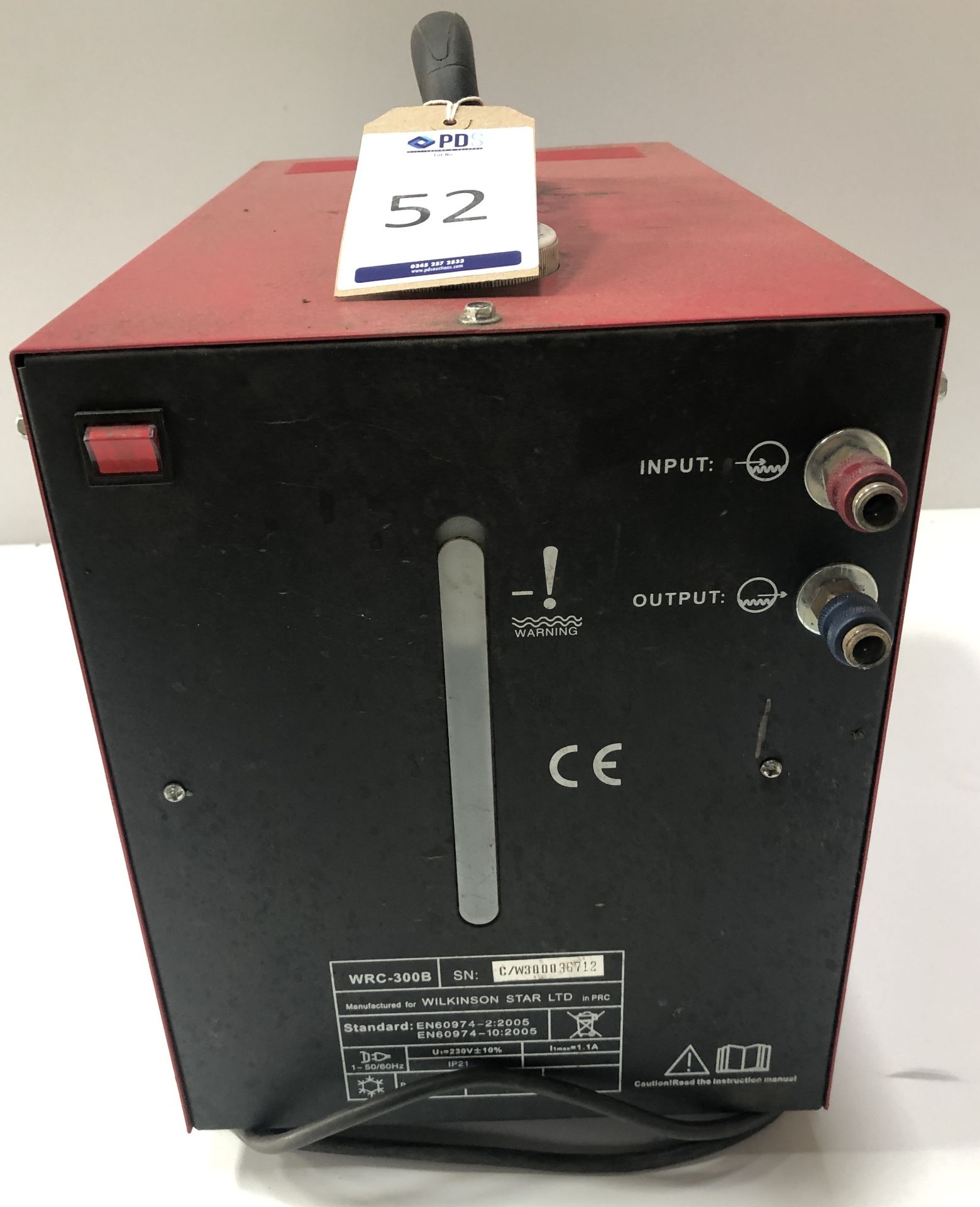 Sherman WRC-300B Welding Water Cooler, Serial Number C/W300036712 (Location: Brentwood. Please Refer
