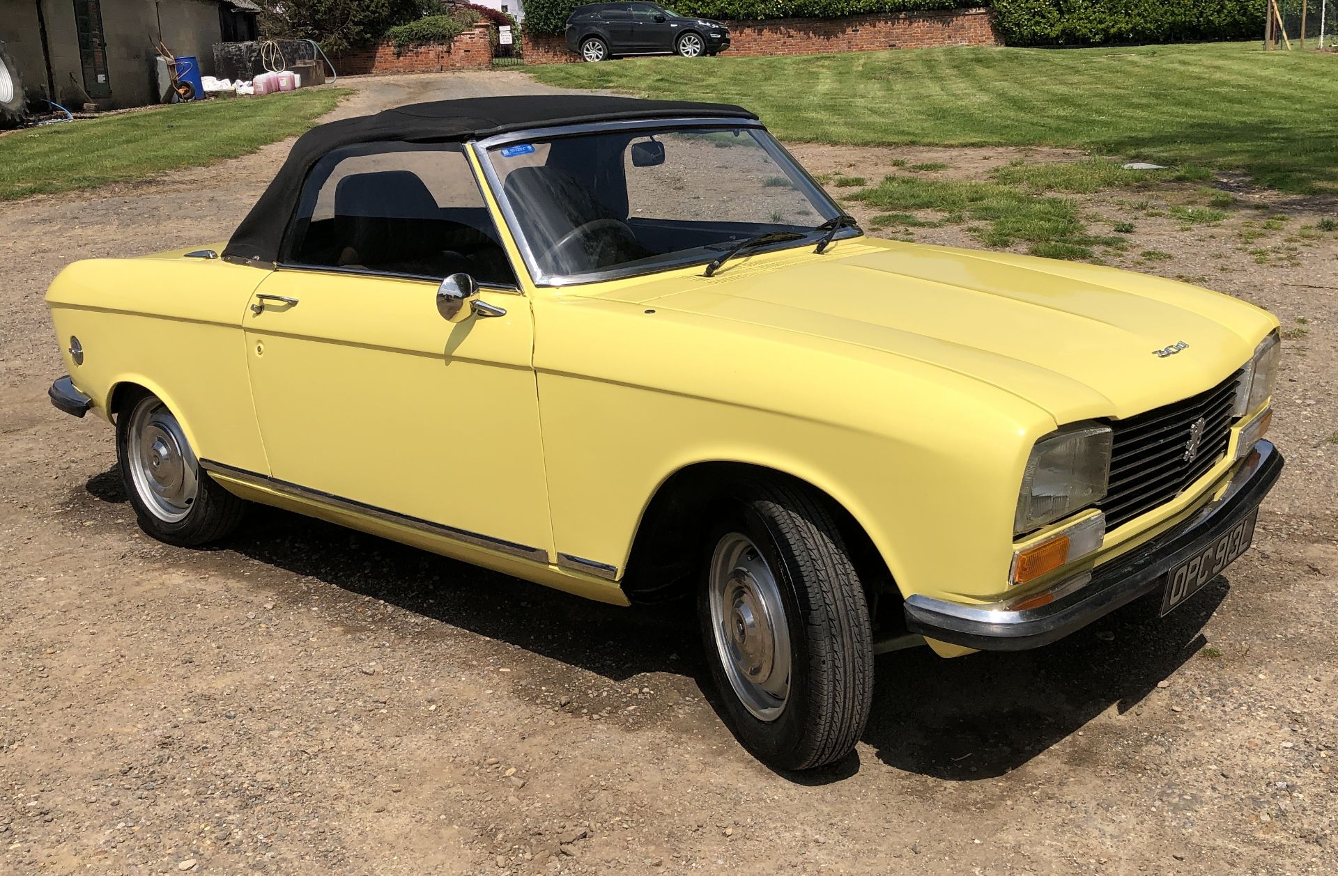 Rare Right Hand Drive Peugeot 304 Convertible, Registration OPC 913L, First Registered 2nd