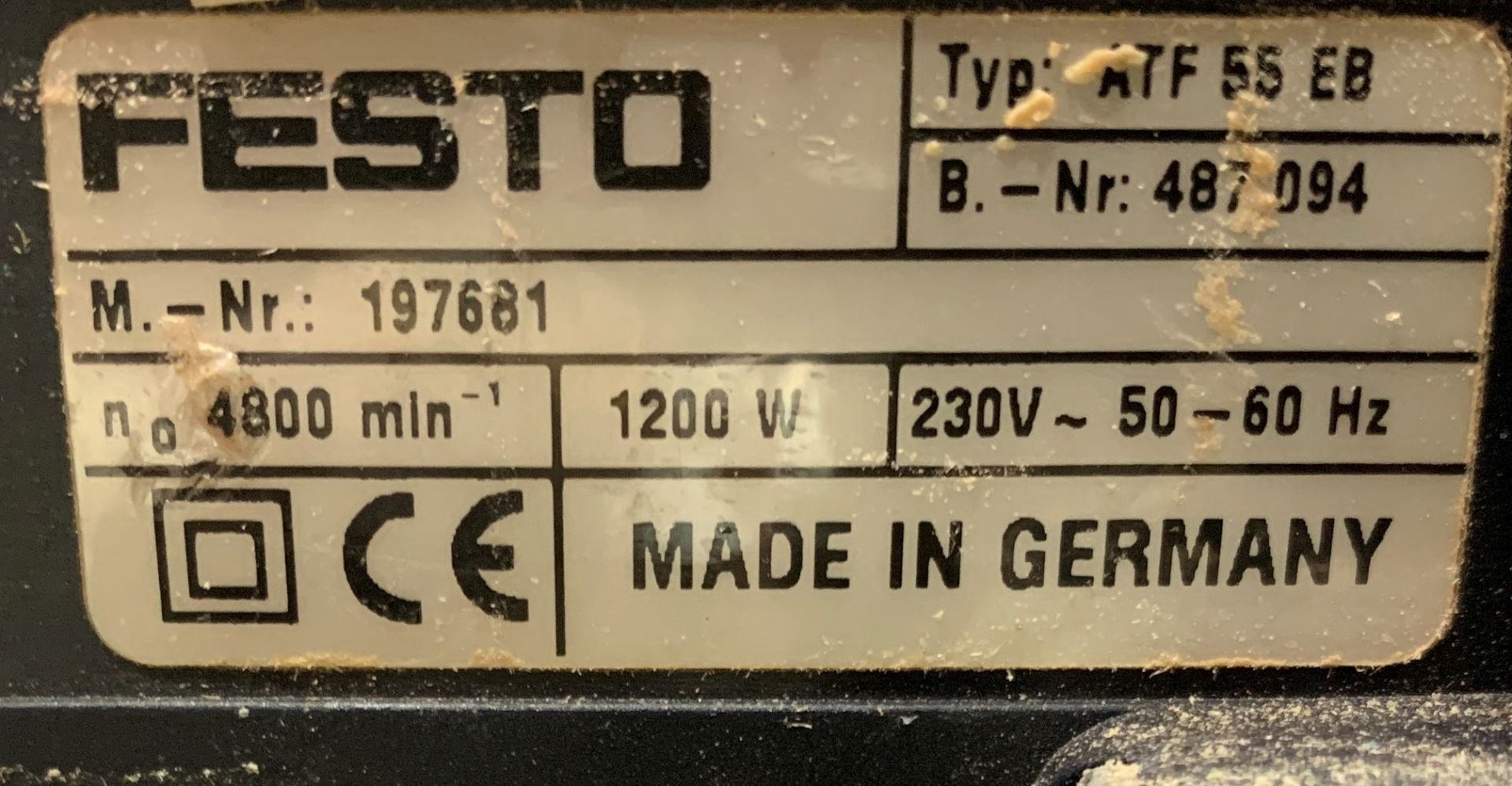 Festool ATF 55 EB Circular Saw (240v) (Location: Stockport. Please Refer to General Notes) - Image 3 of 3