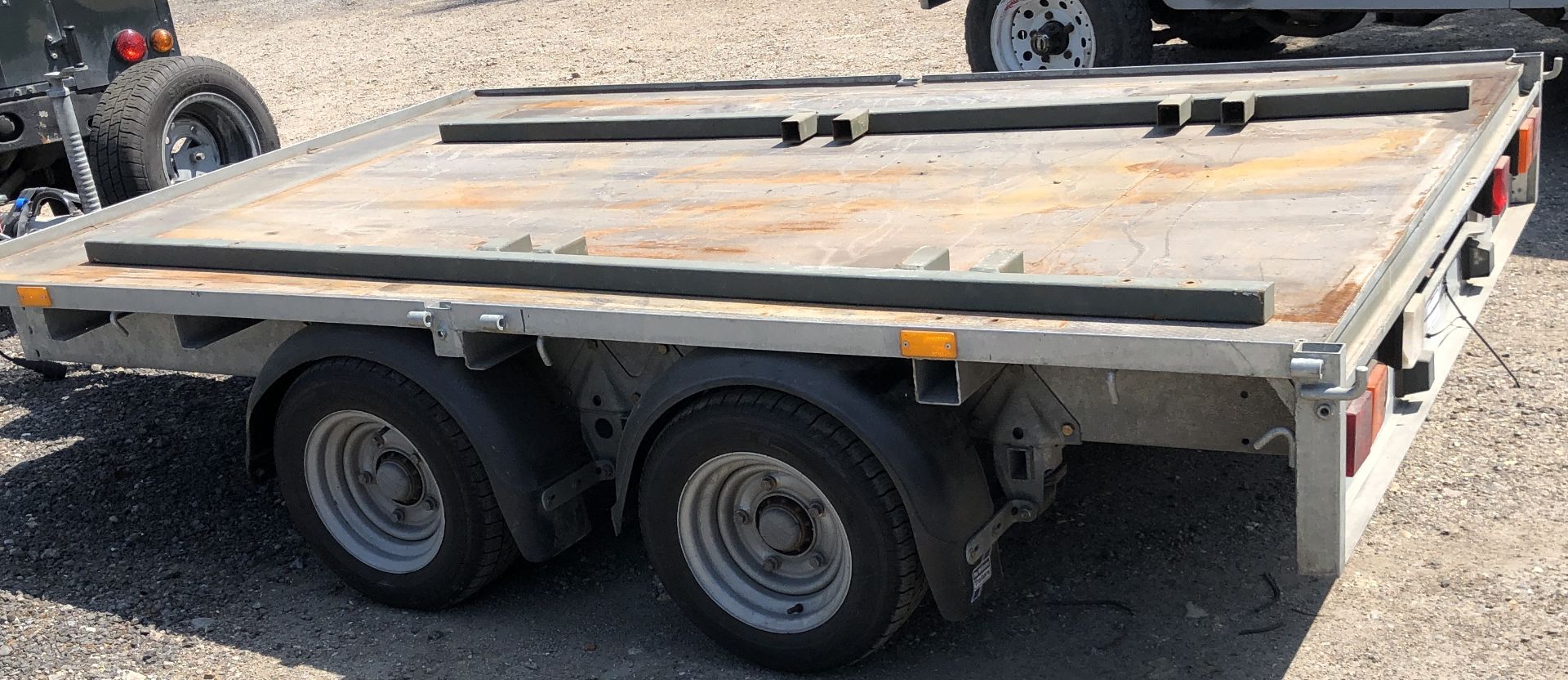 Ifor Williams Type DB S350 Twin Axle Flat Trailer, Serial Number 05115306 (2015), GVW 3500Kg; 10’ - Image 4 of 9